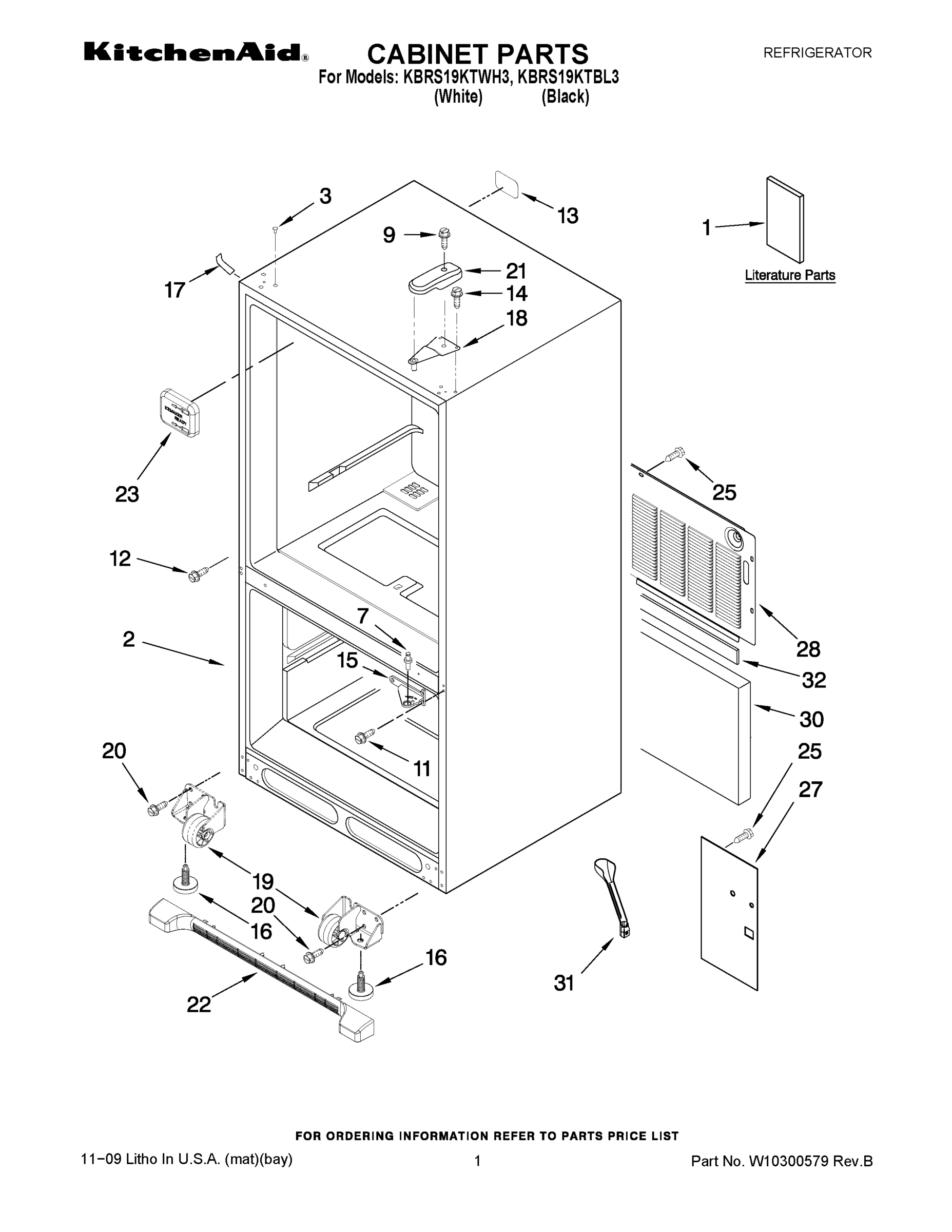 01 - CABINET PARTS