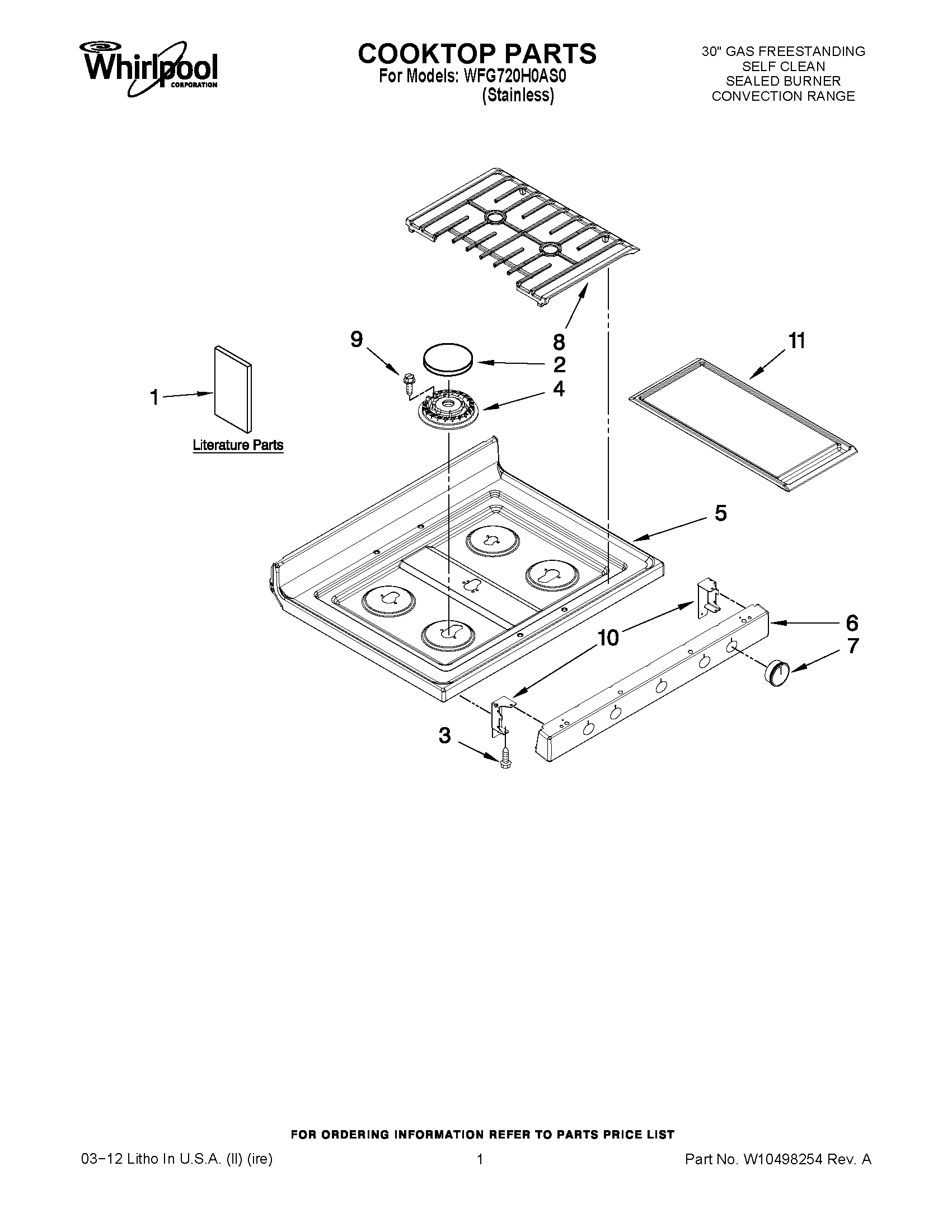 01 - COOKTOP PARTS