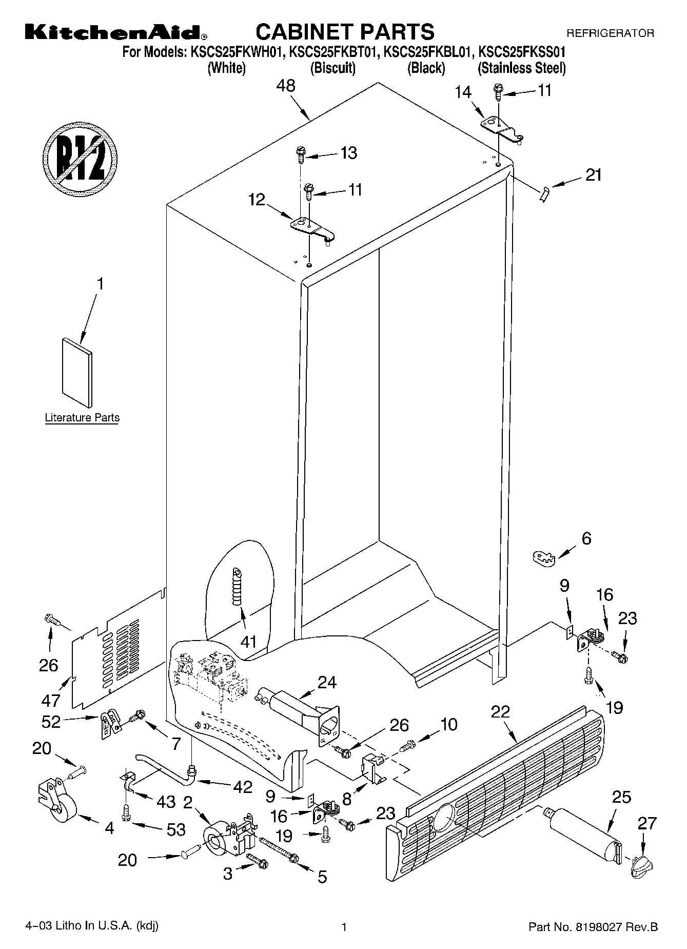 01 - CABINET PARTS