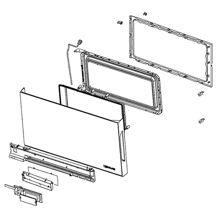 W11260402 Whirlpool Microwave Door