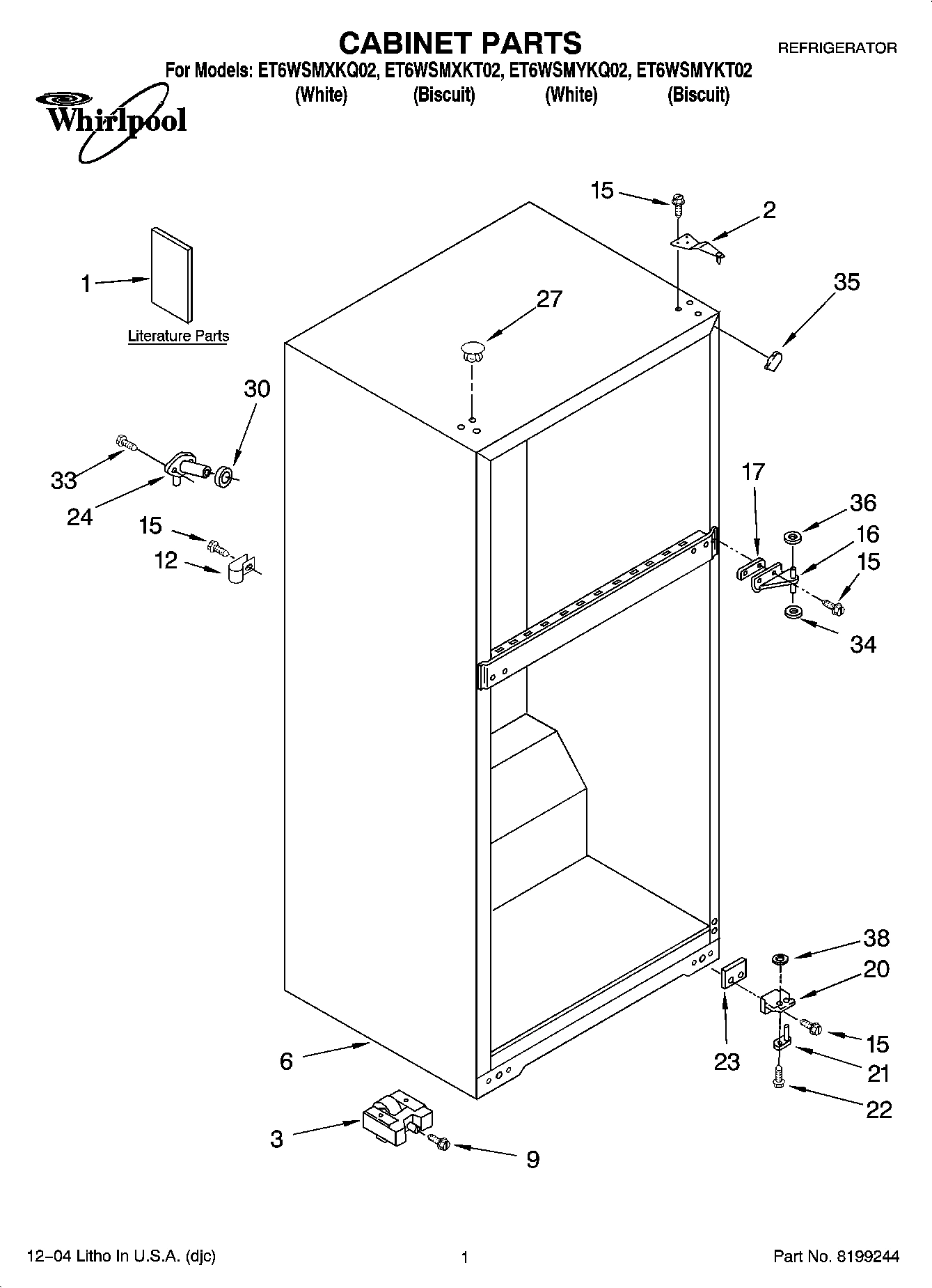 01 - CABINET PARTS