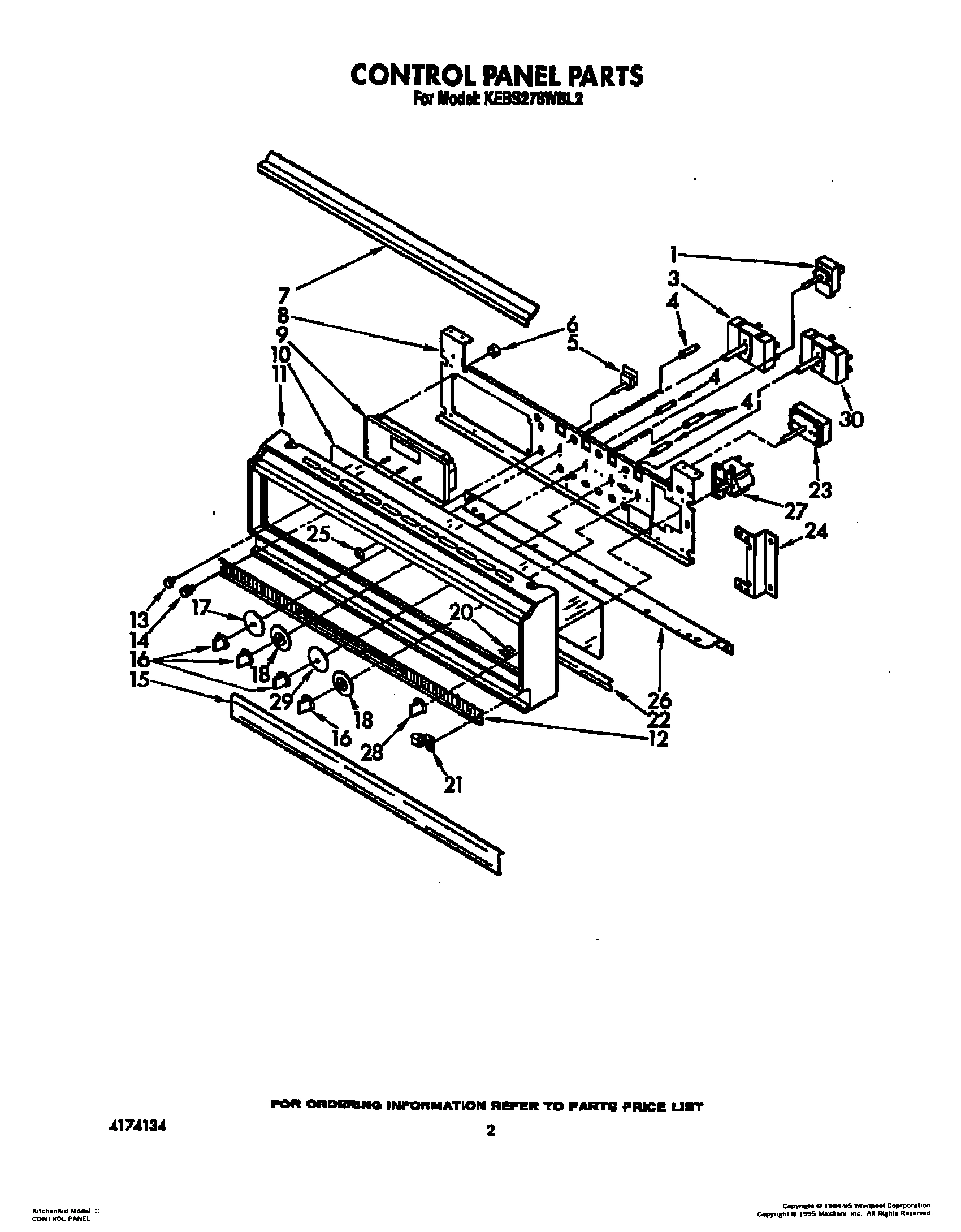 02 - CONTROL PANEL, LIT/OPTIONAL