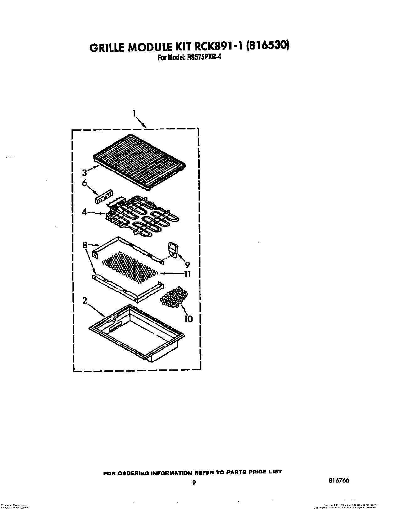 07 - GRILLE KIT RCK891-1, LITERATURE