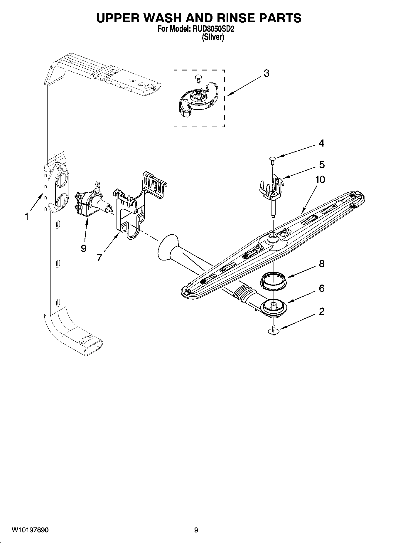 07 - UPPER WASH AND RINSE PARTS