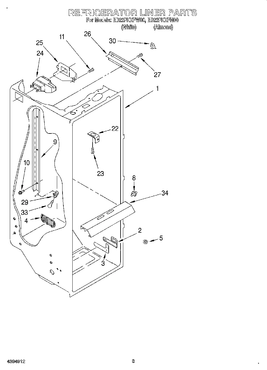 02 - REFRIGERATOR LINER