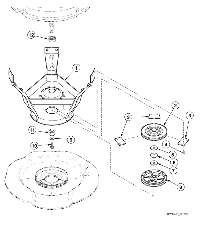 Weldment And Bearing Assembly, Brake And Pulley