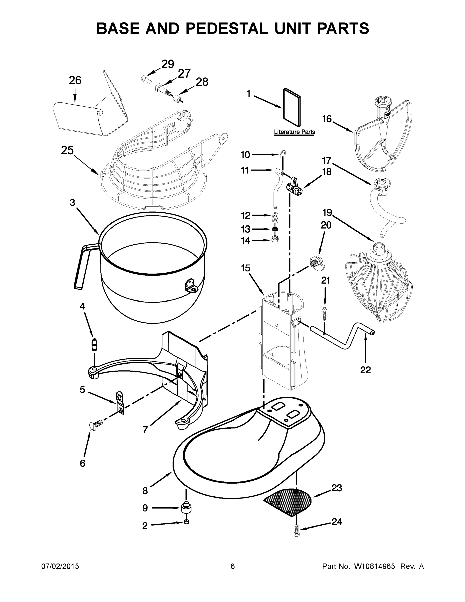 04 - BASE AND PEDESTAL UNIT PARTS