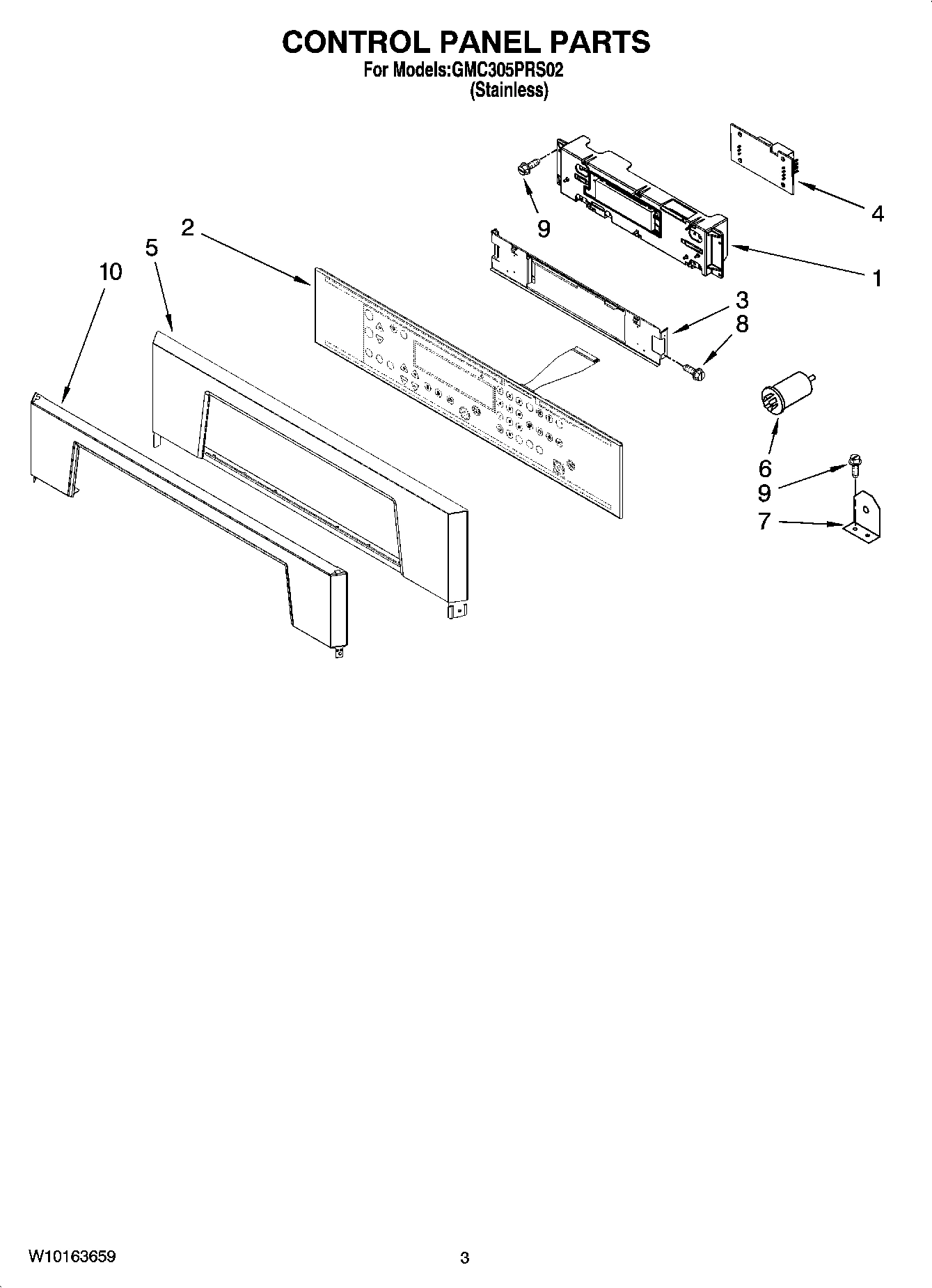02 - CONTROL PANEL PARTS
