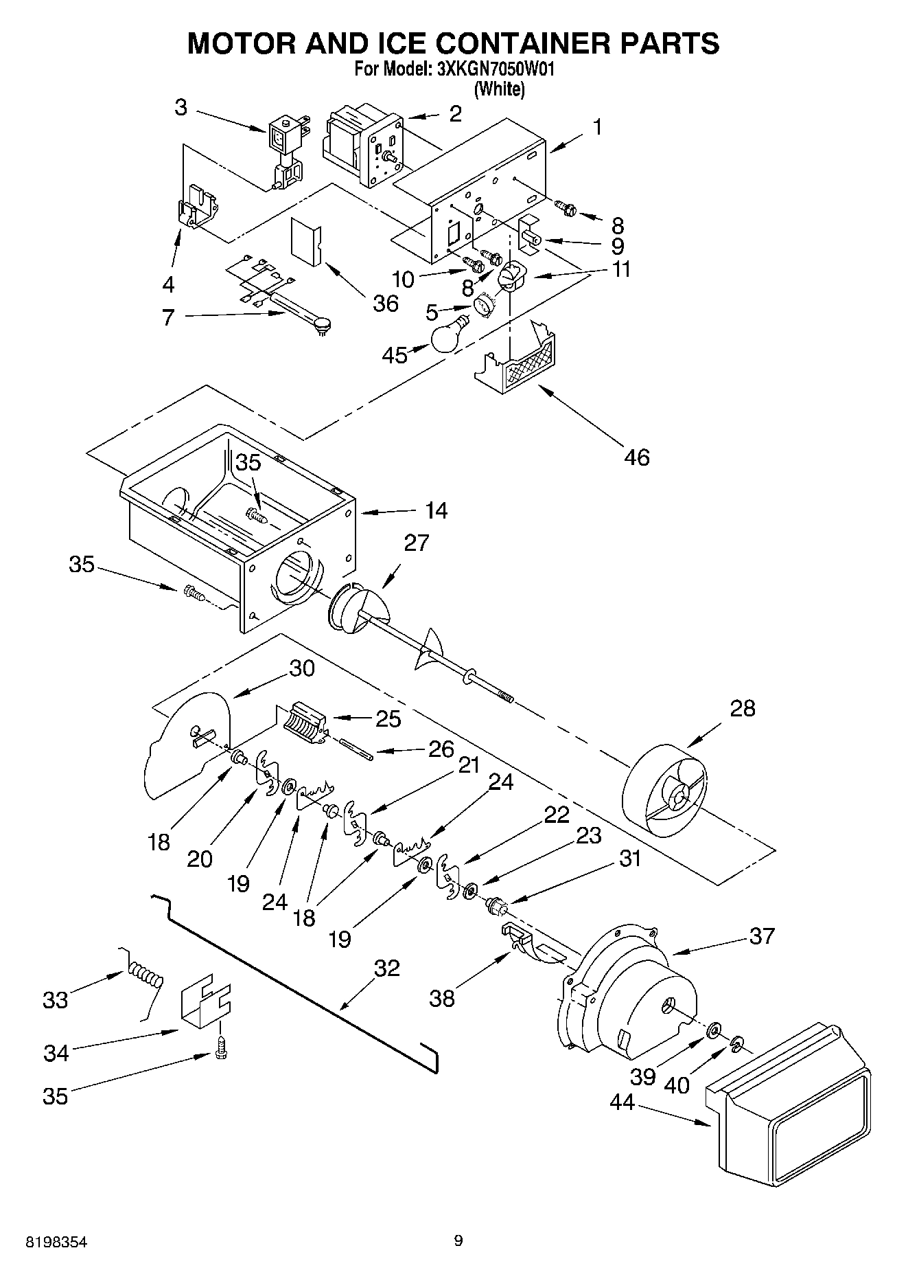 06 - MOTOR AND ICE CONTAINER