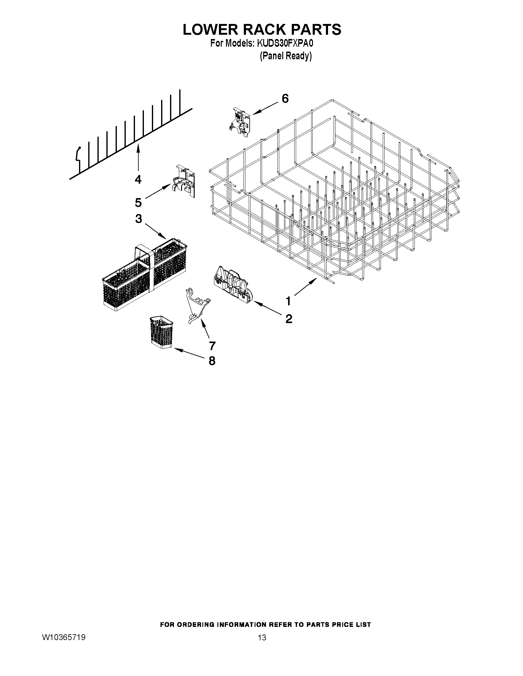 10 - LOWER RACK PARTS