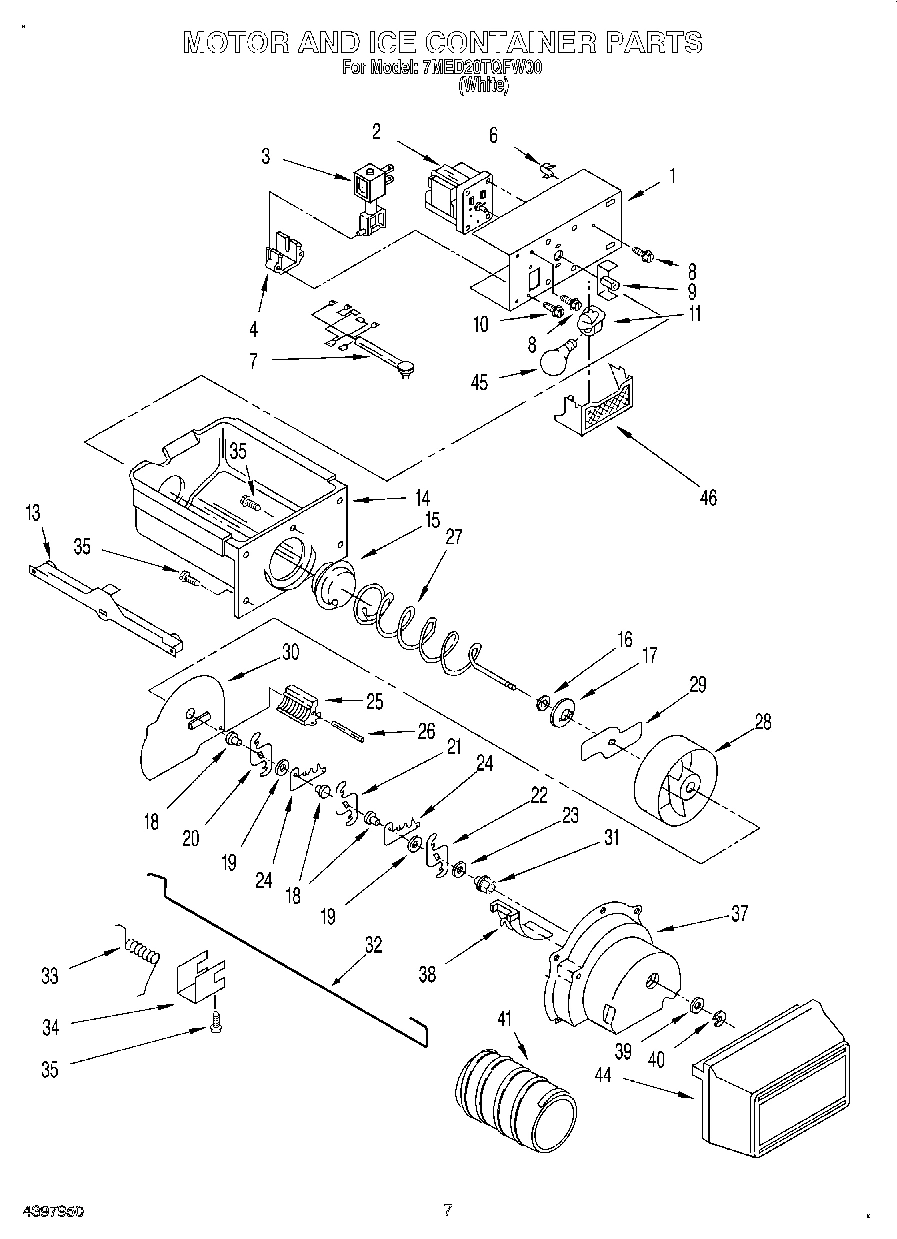 05 - MOTOR AND ICE CONTAINER