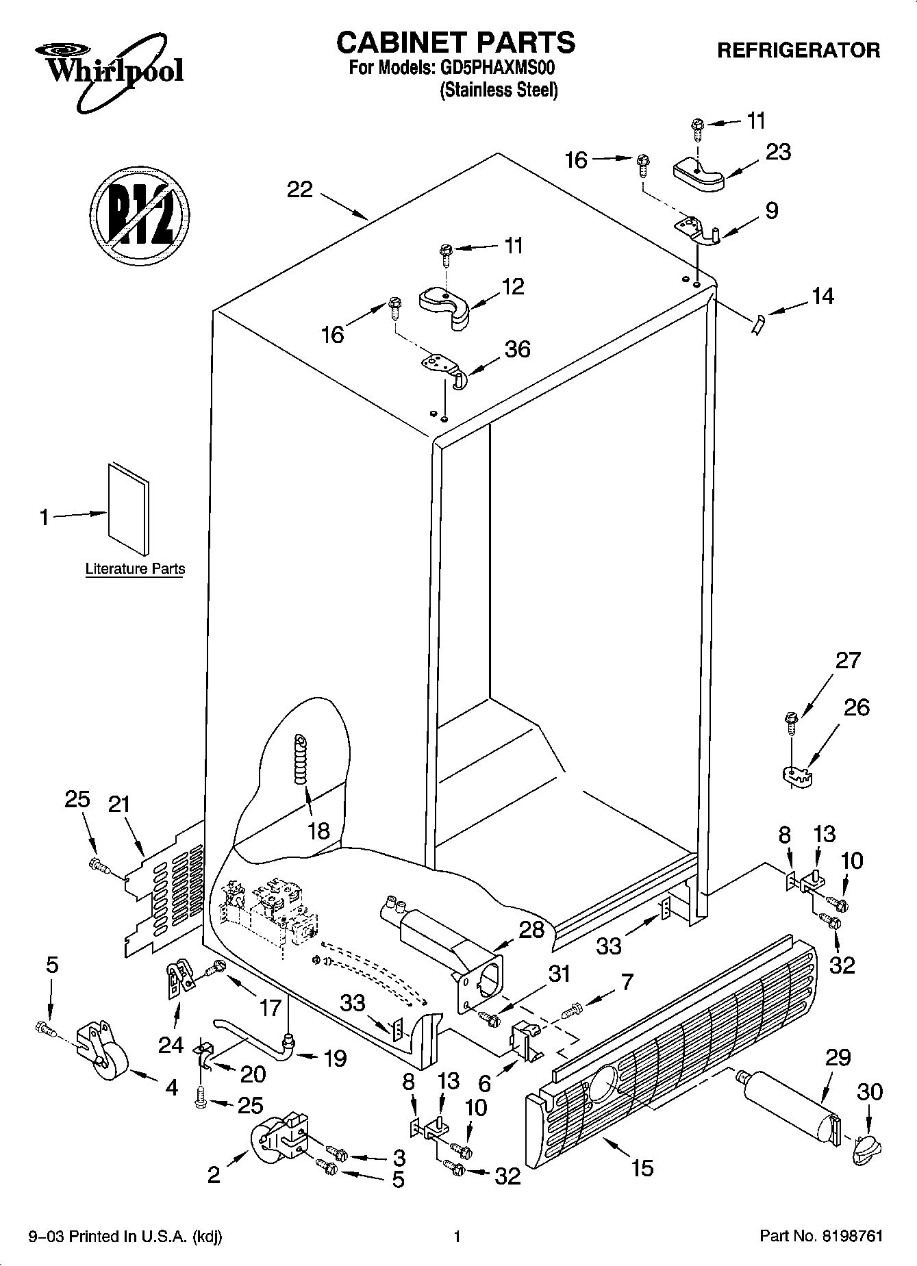 01 - CABINET PARTS