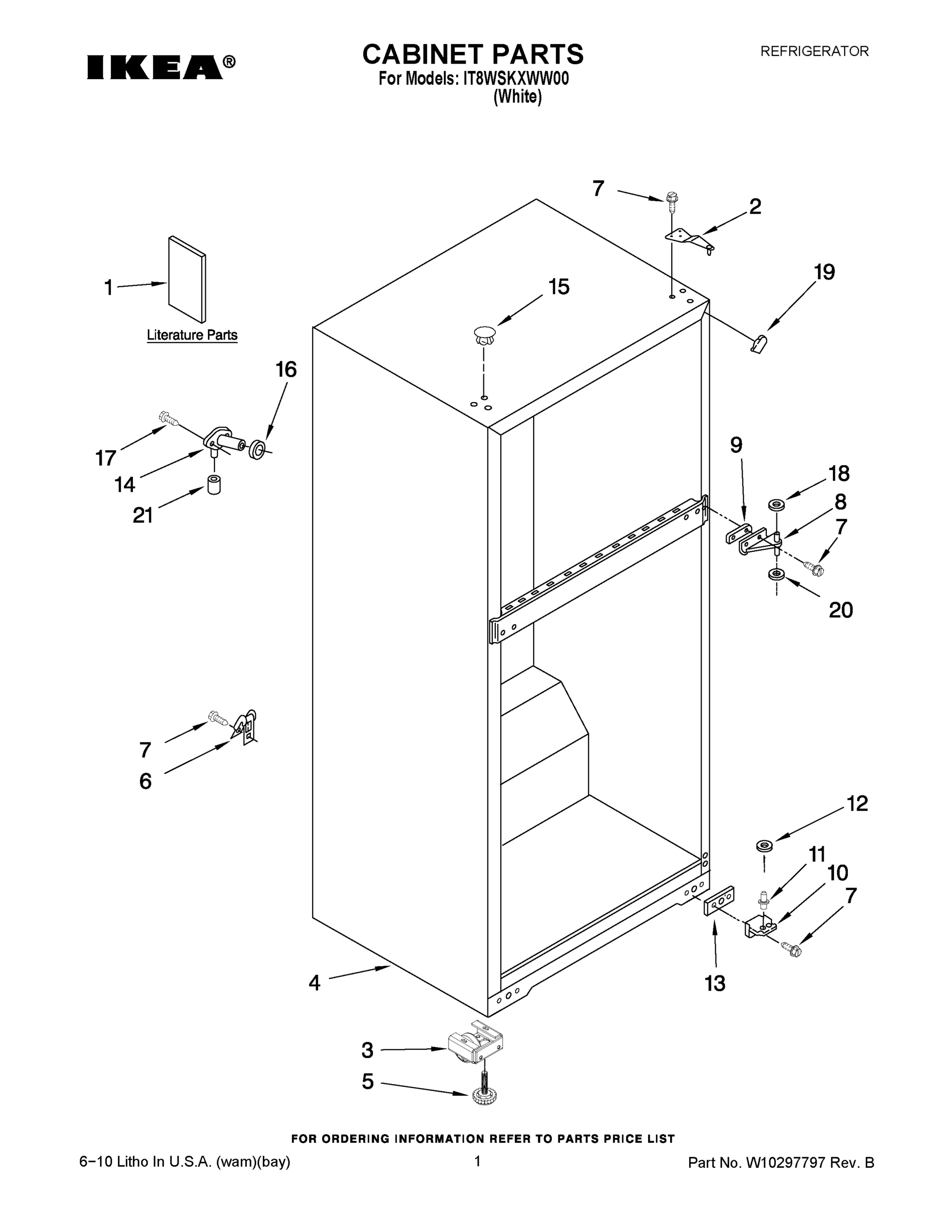 01 - CABINET PARTS