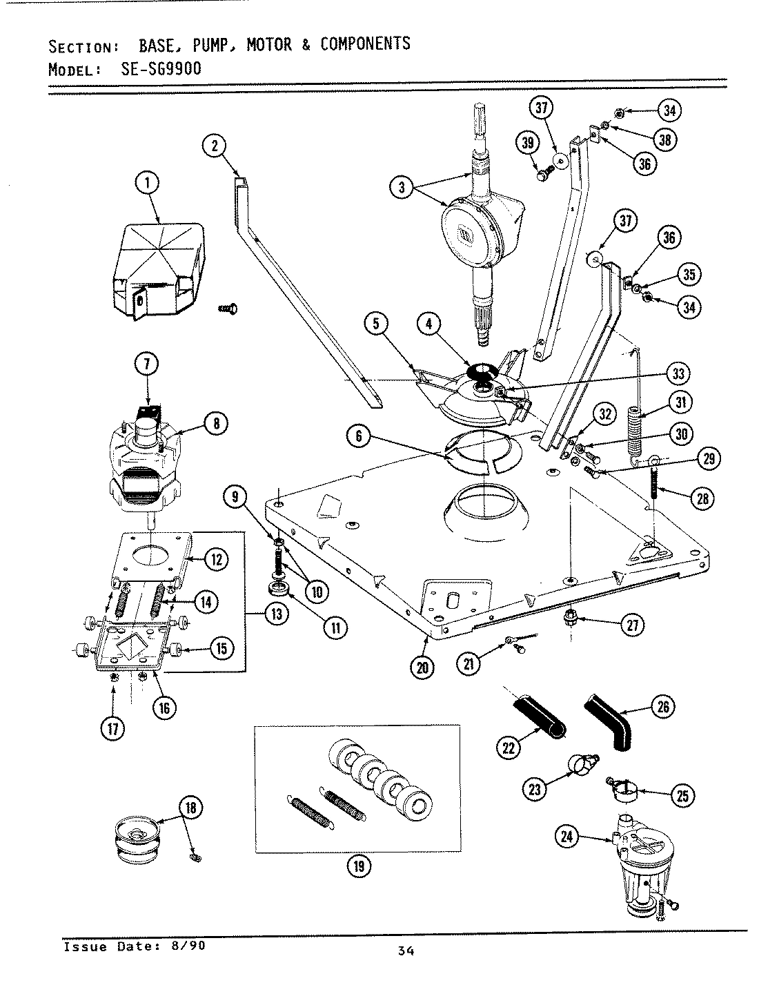 02 - BASE, PUMP, MOTOR & COMPONENTS