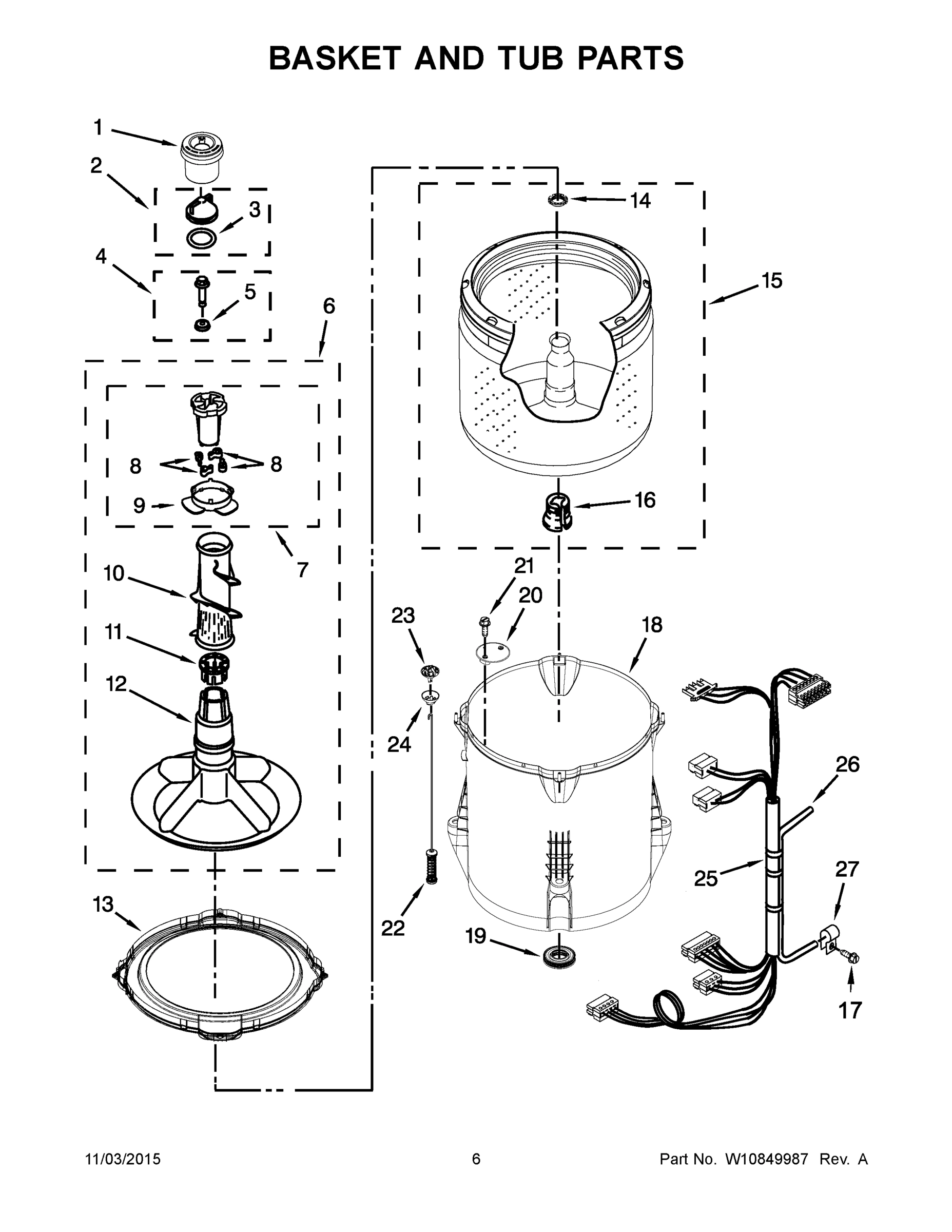 04 - BASKET AND TUB PARTS