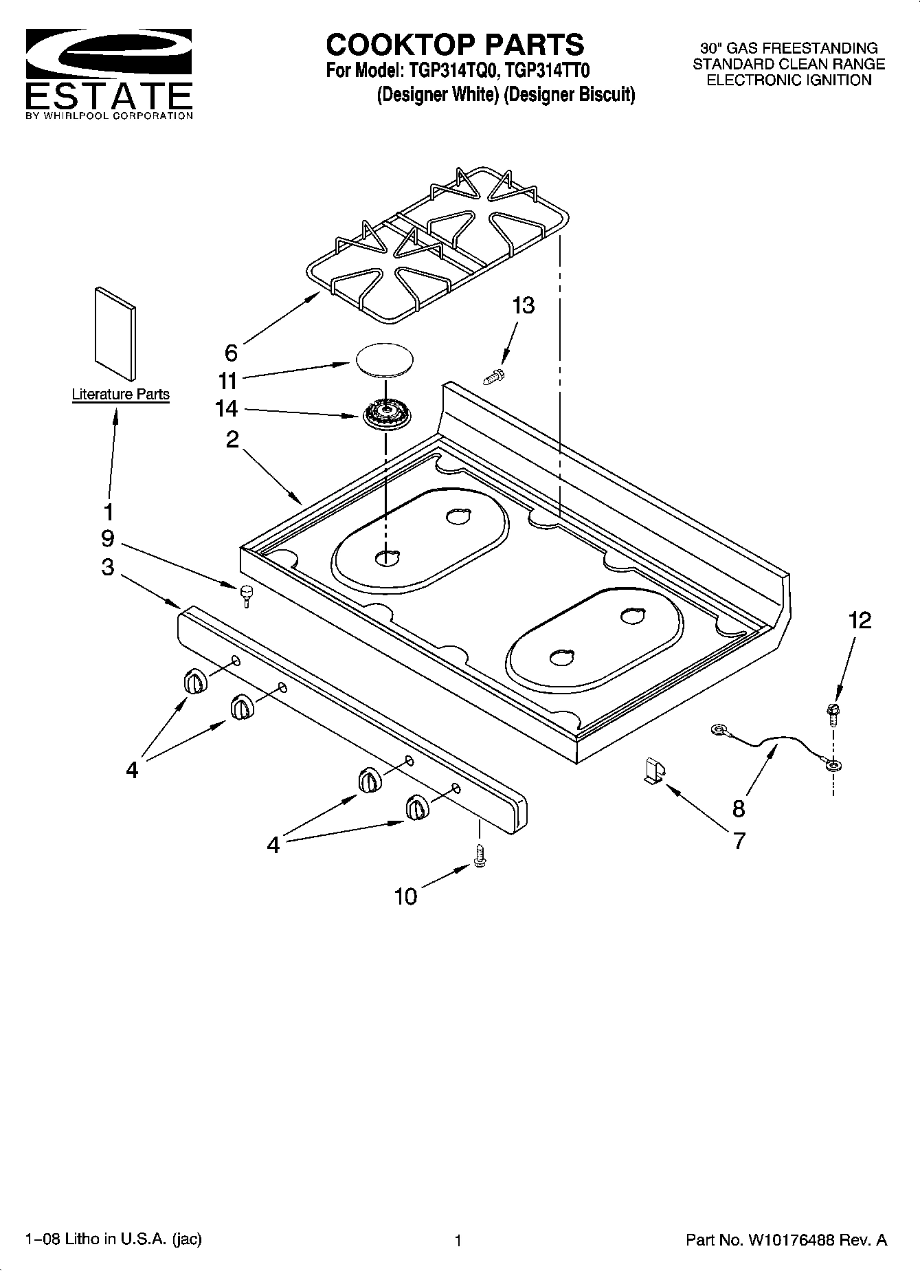 01 - COOKTOP PARTS