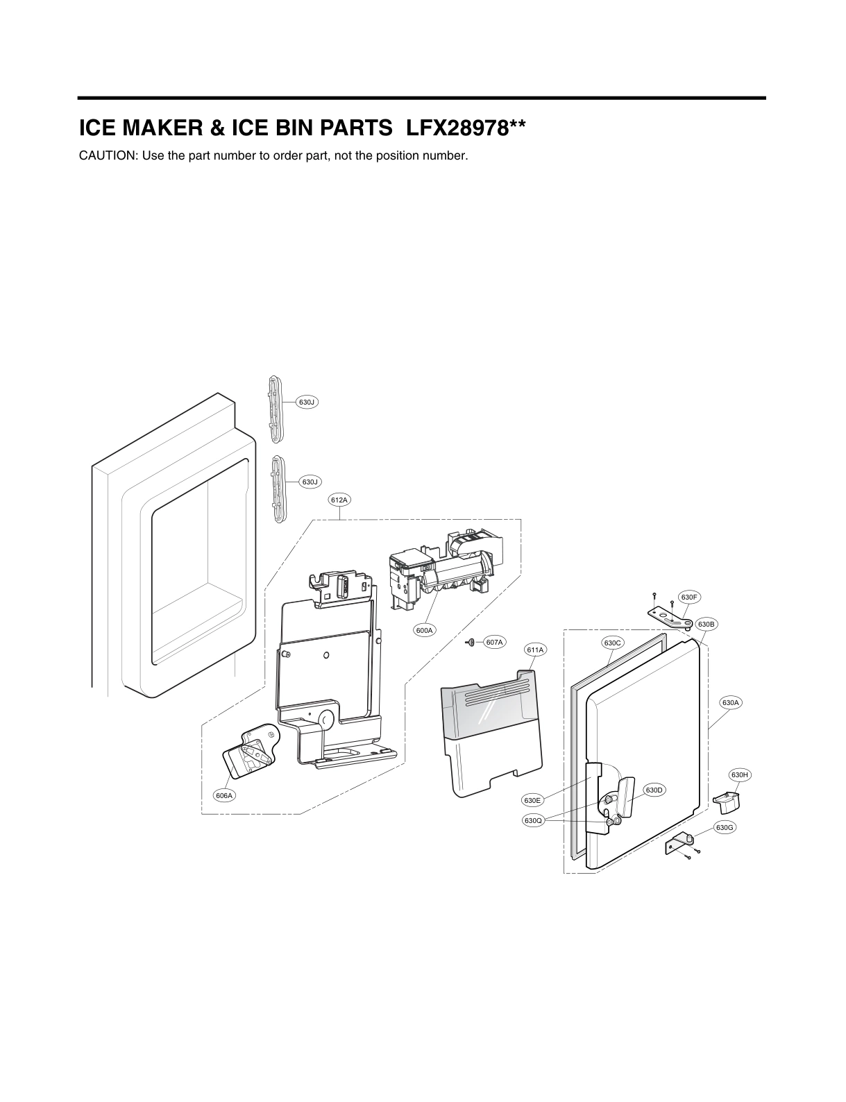 ICE MAKER & ICE BIN PARTS
