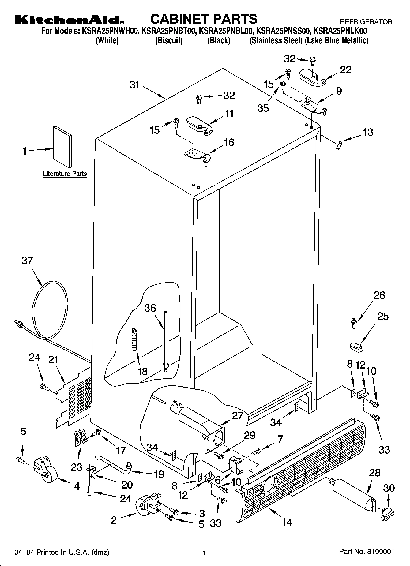 01 - CABINET PARTS