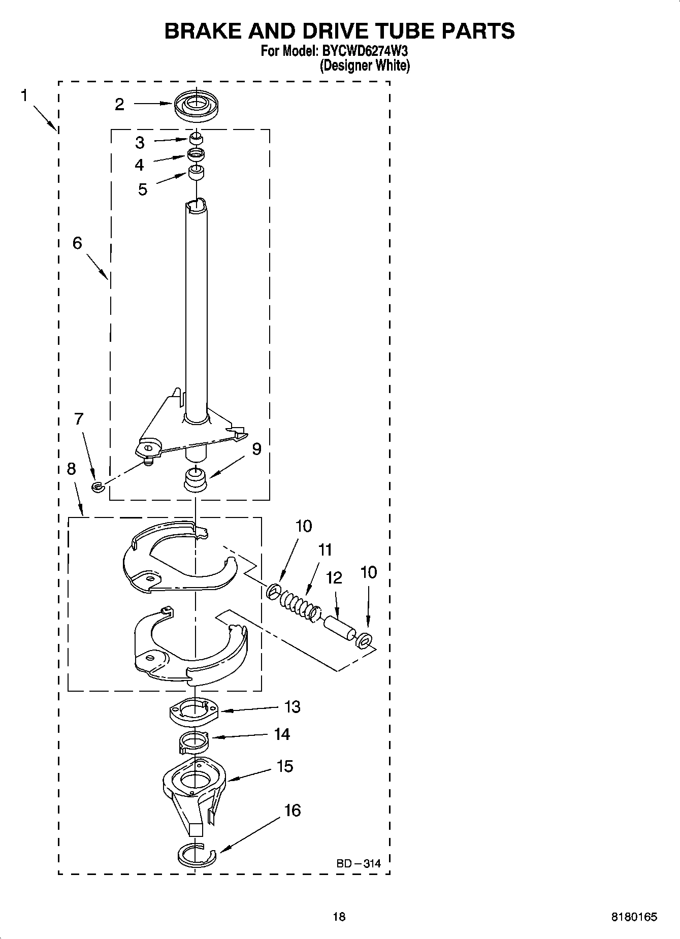 12 - BRAKE AND DRIVE TUBE PARTS