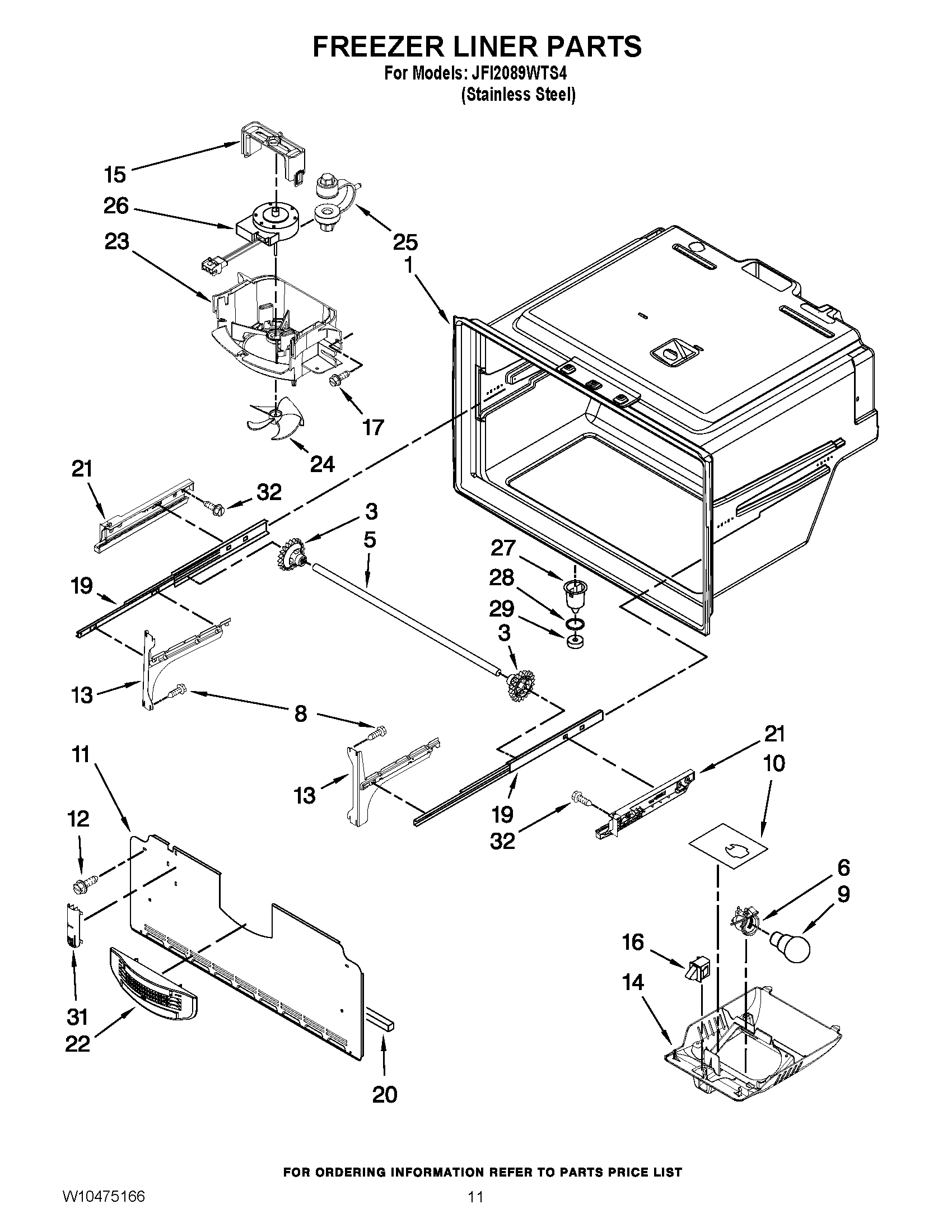 06 - FREEZER LINER PARTS