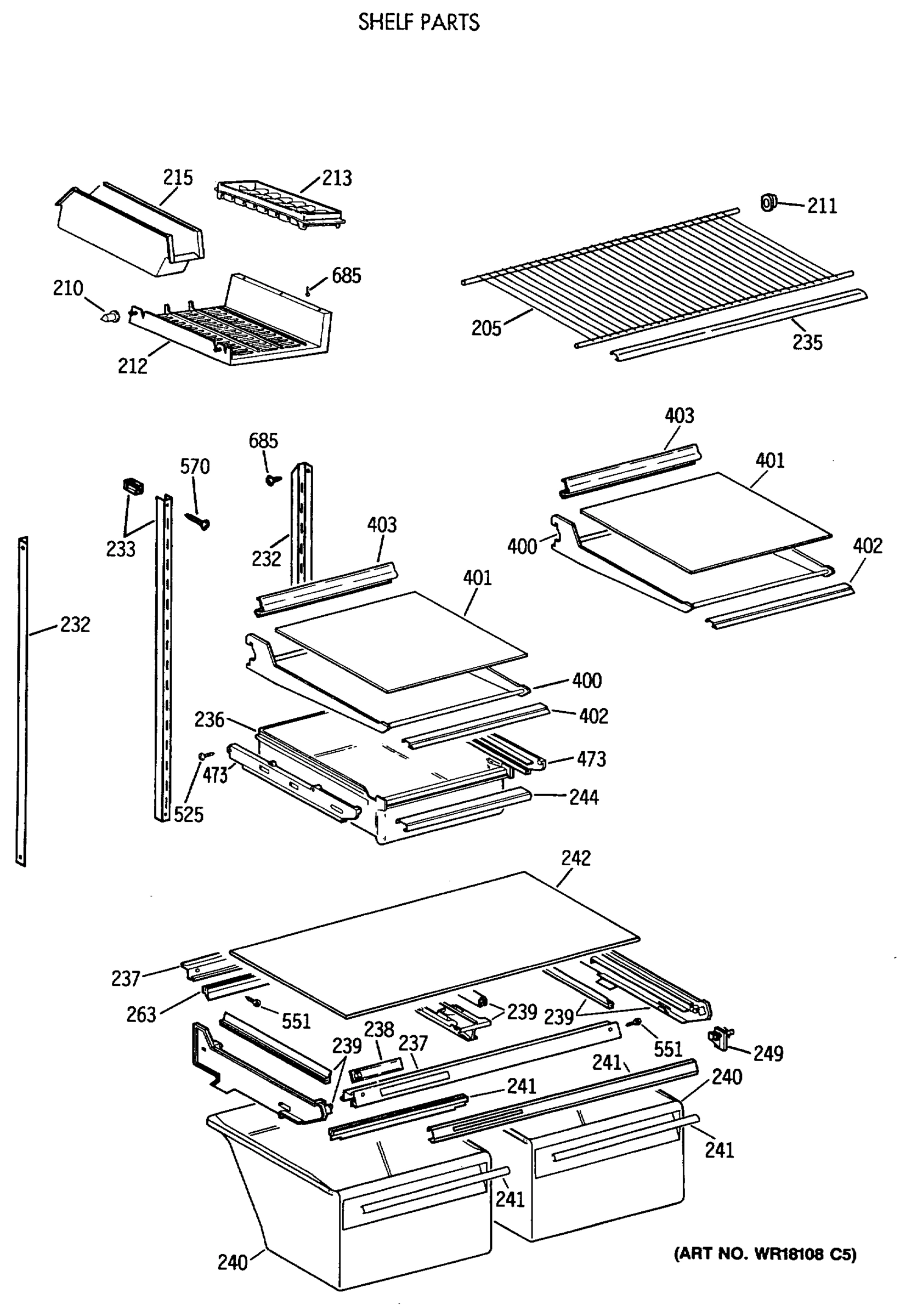 SHELF PARTS