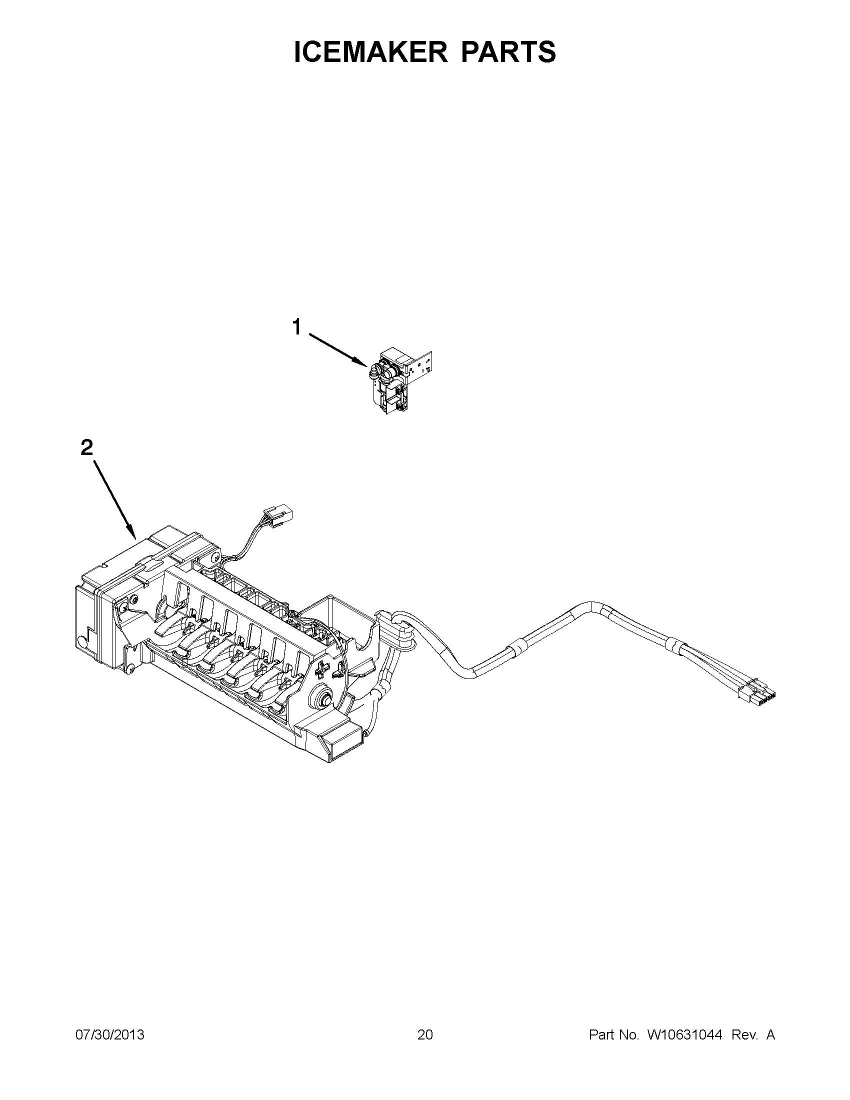 10 - ICEMAKER PARTS