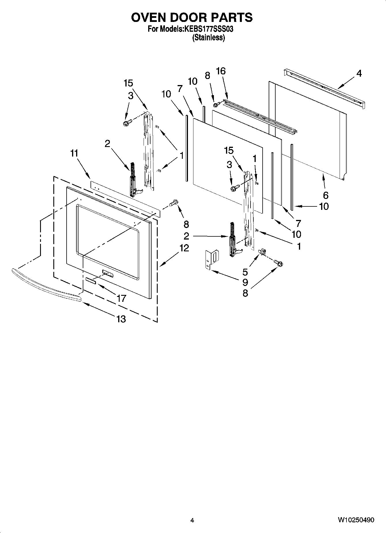 03 - OVEN DOOR PARTS