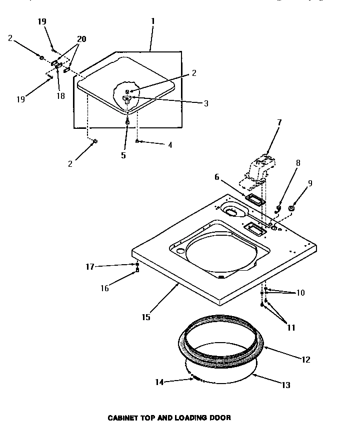 07 - CABINET TOP & LOADING DOOR