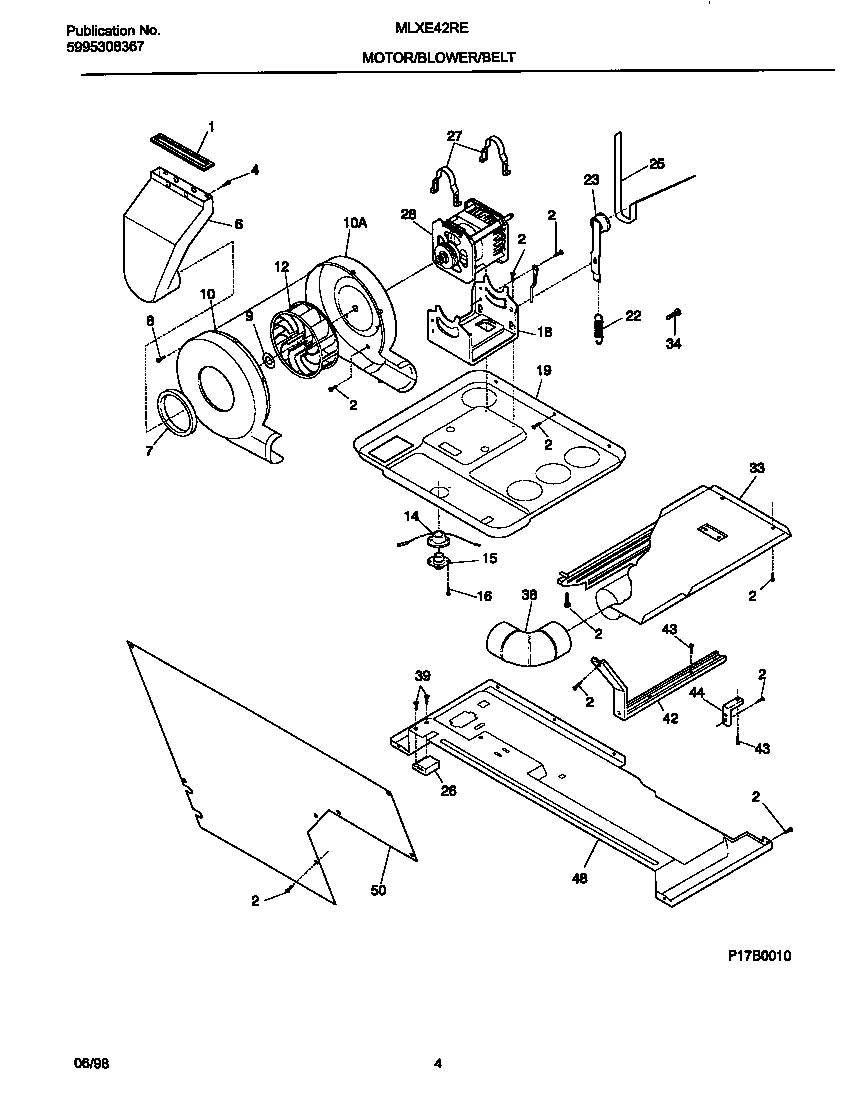 03 - MOTOR/BLOWER/BELT