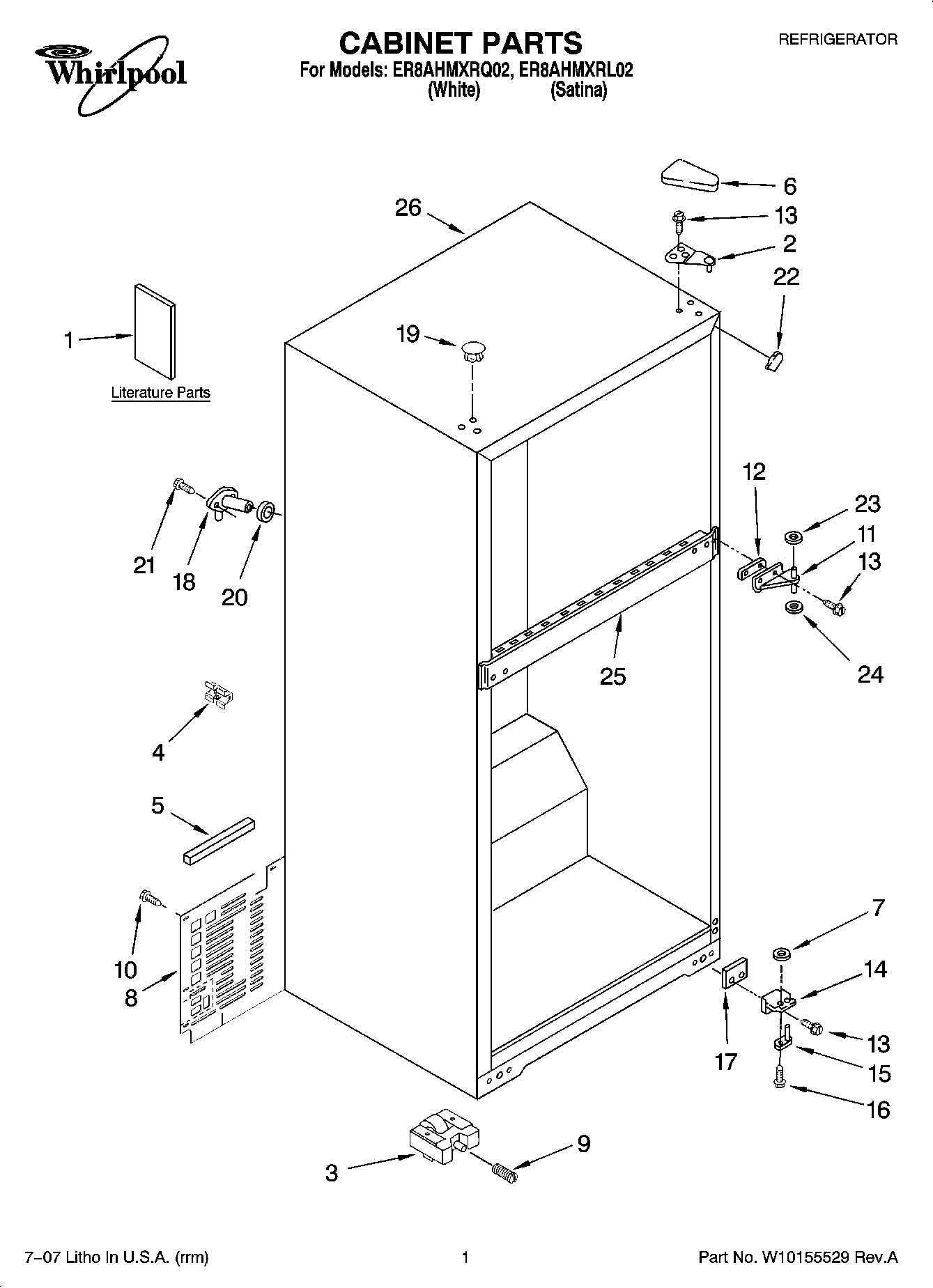 01 - CABINET PARTS