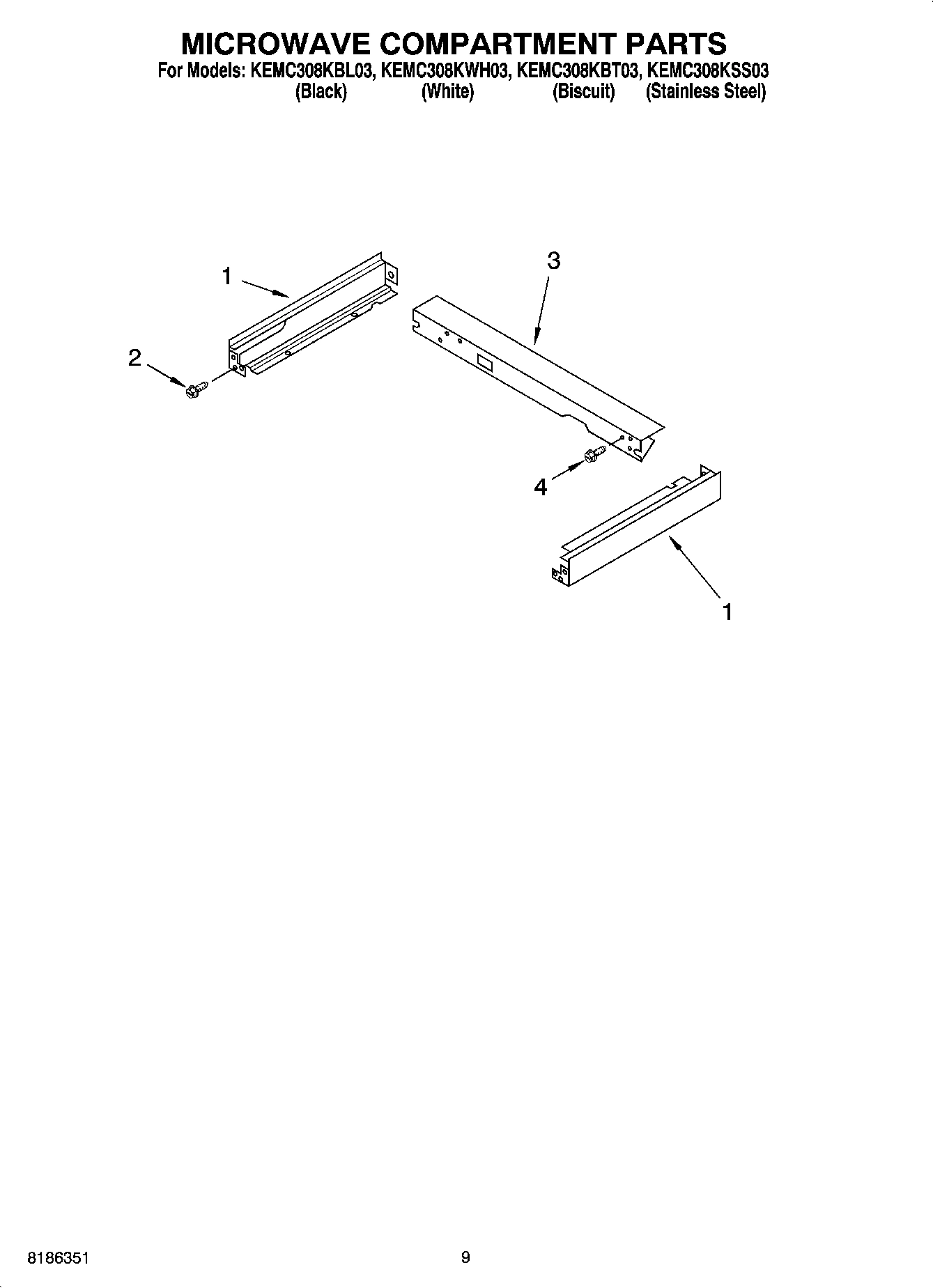 07 - MICROWAVE COMPARTMENT PARTS