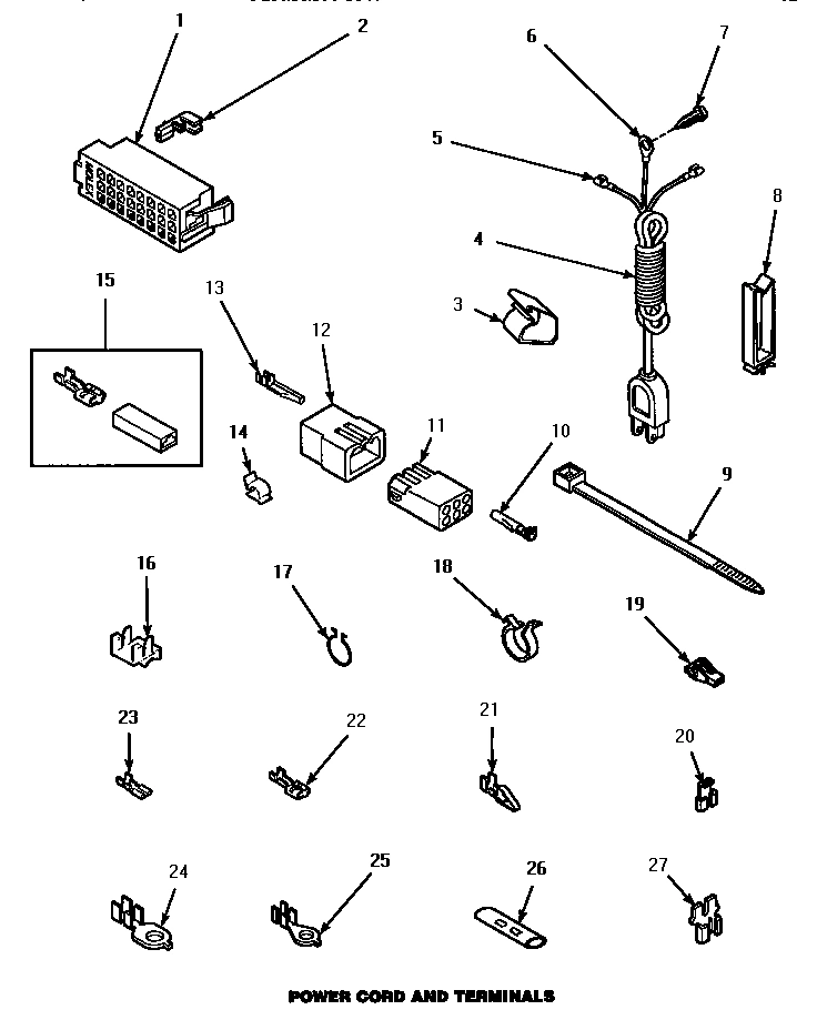 15 - POWER CORD & TERMINALS