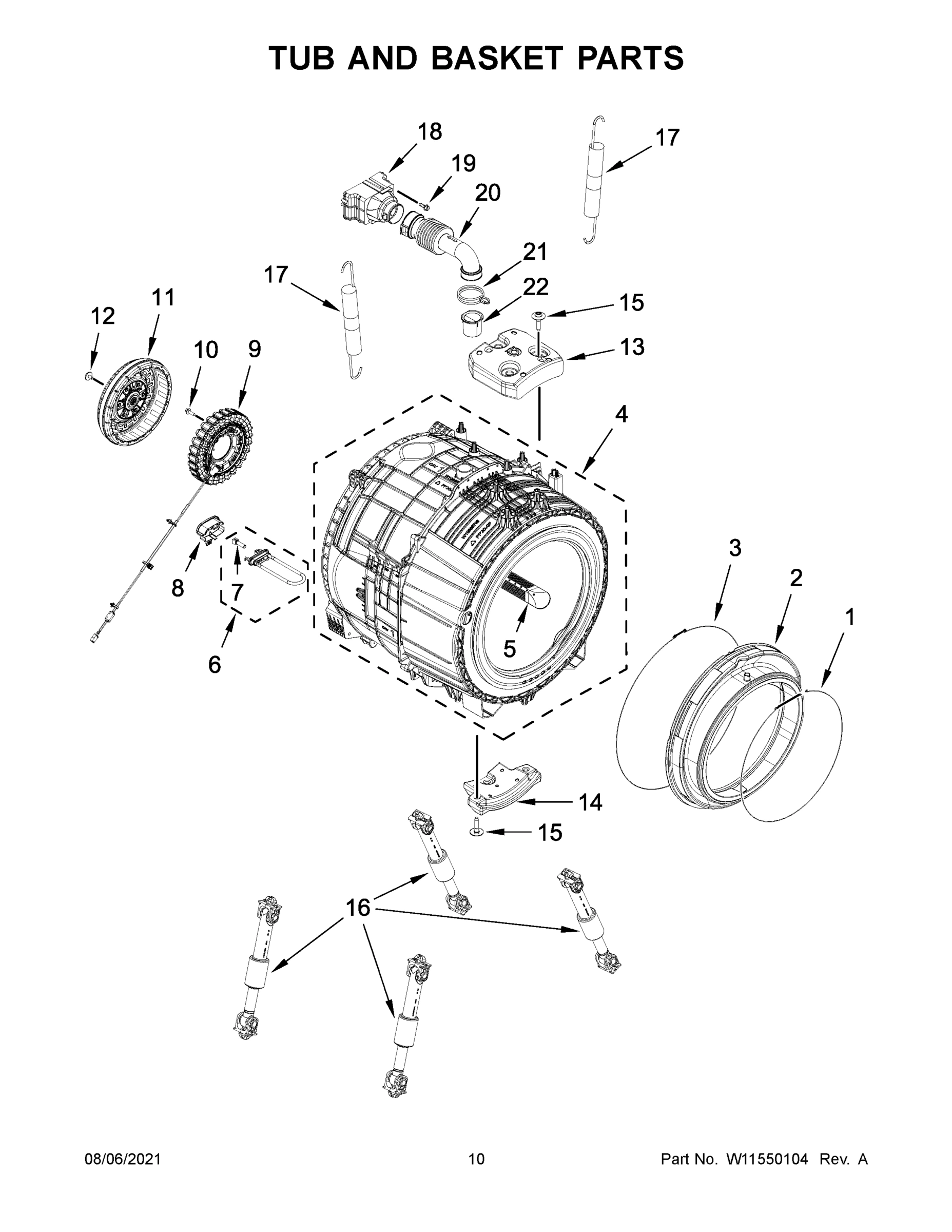 06 - TUB AND BASKET PARTS