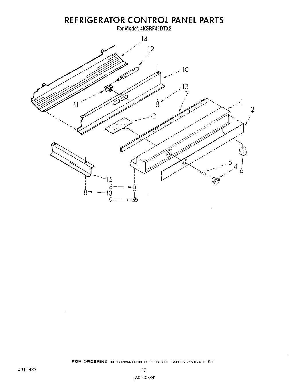 07 - REFRIGERATOR CONTROL PANEL
