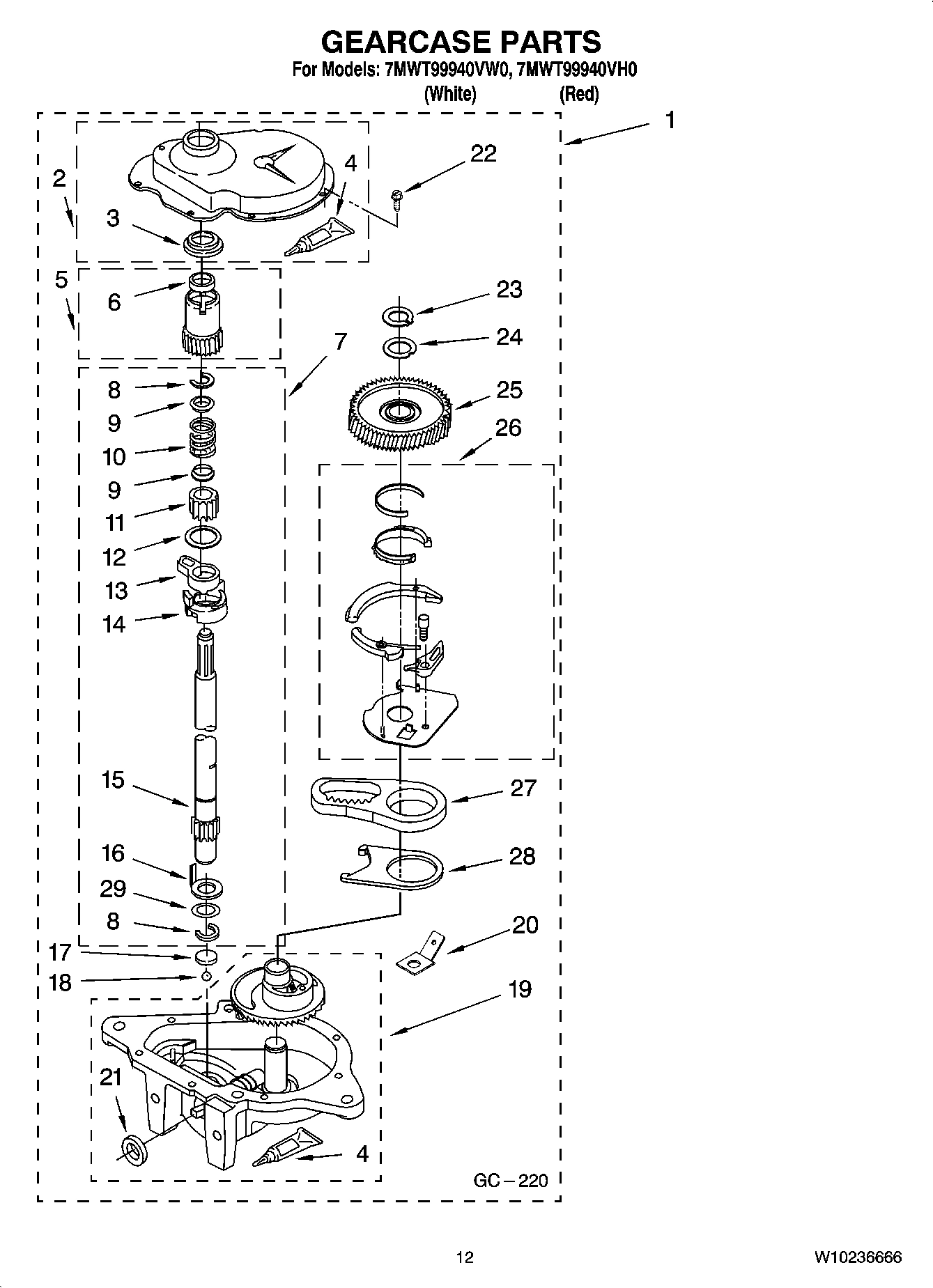 08 - GEARCASE PARTS, OPTIONAL PARTS (NOT INCLUDED)