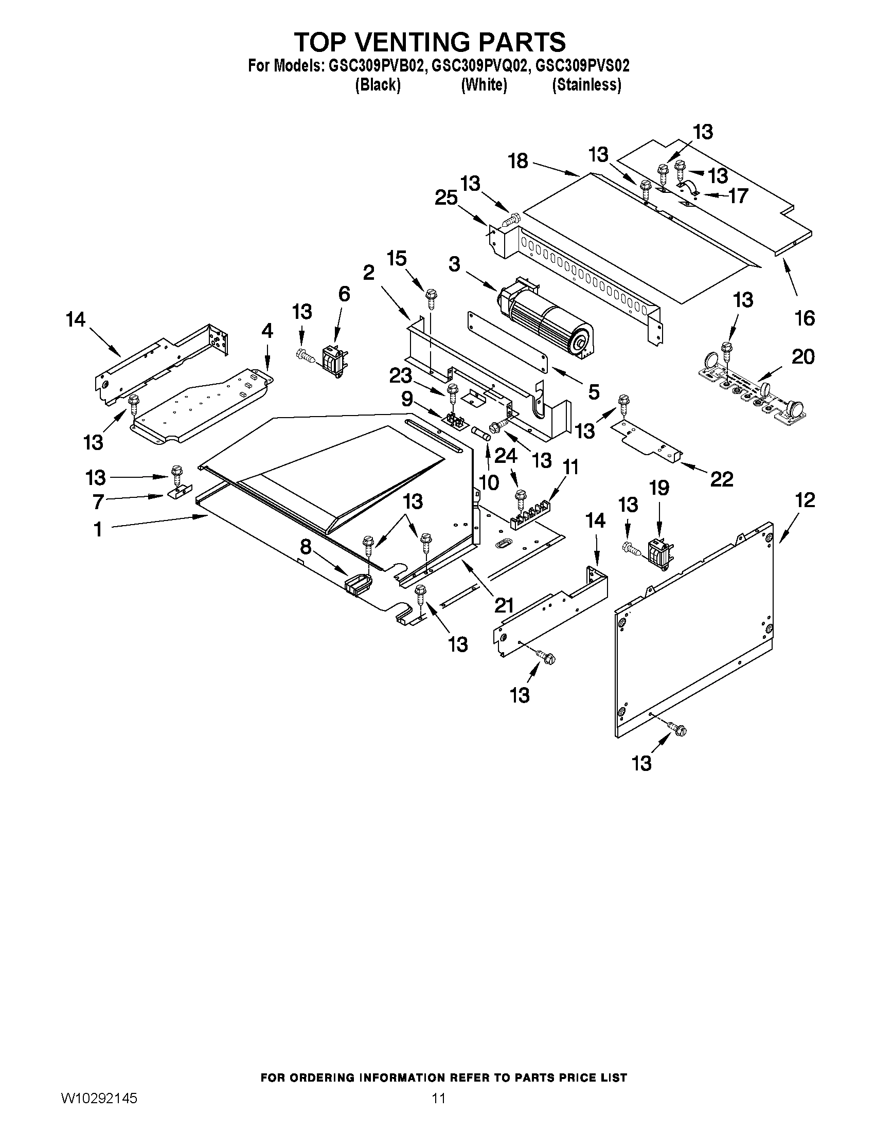 09 - TOP VENTING PARTS