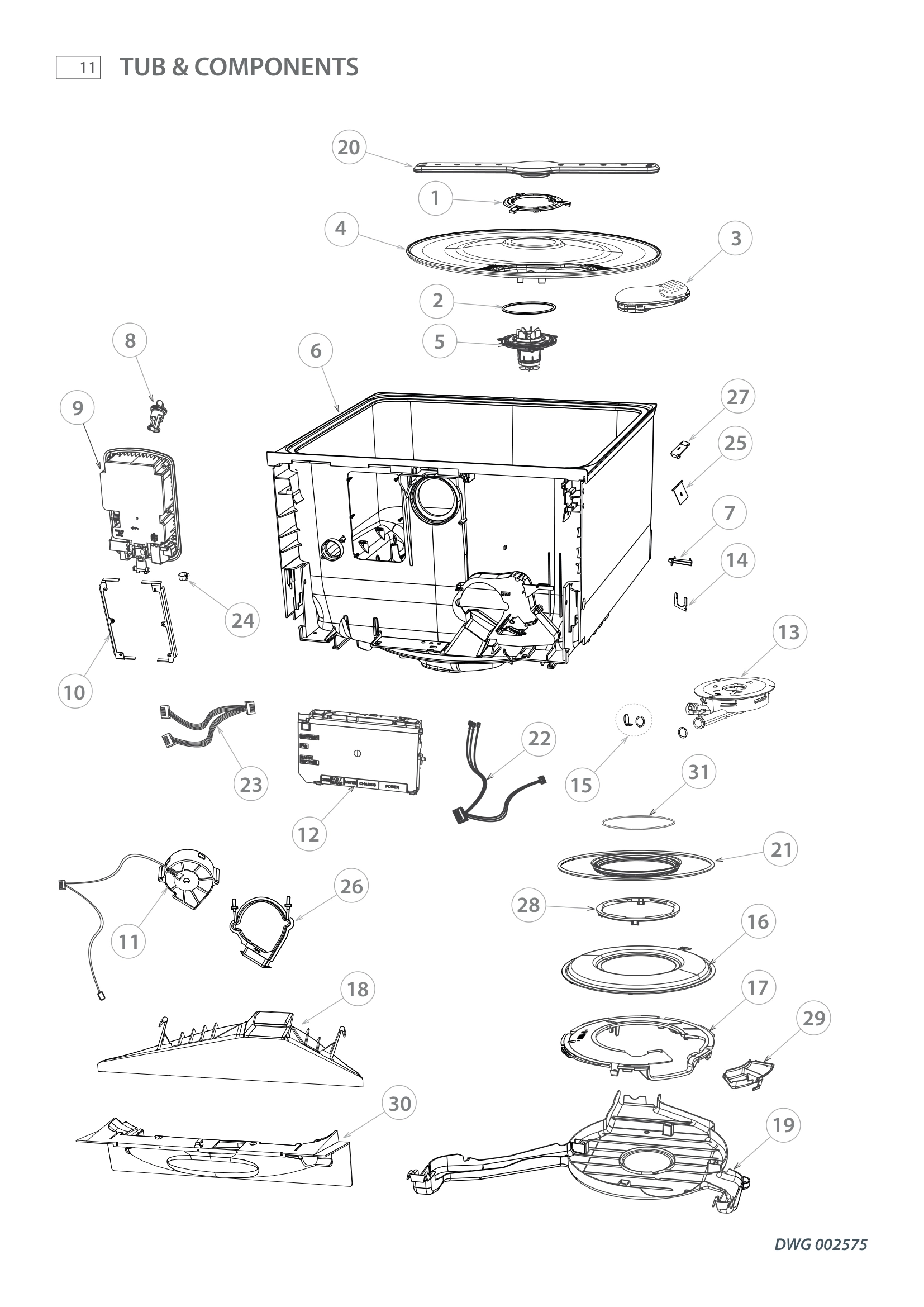 TUB & COMPONENTS