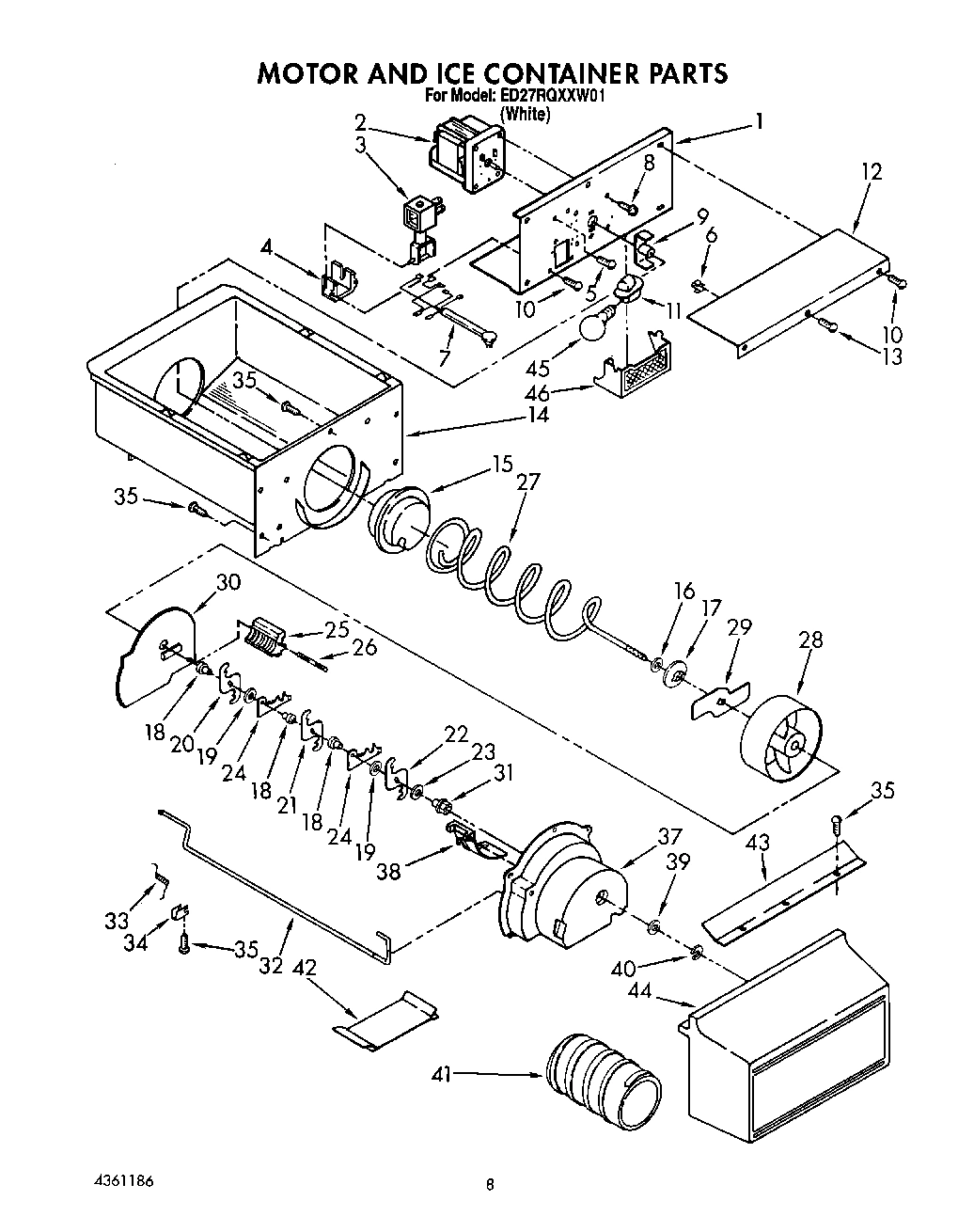 06 - MOTOR AND ICE CONTAINER