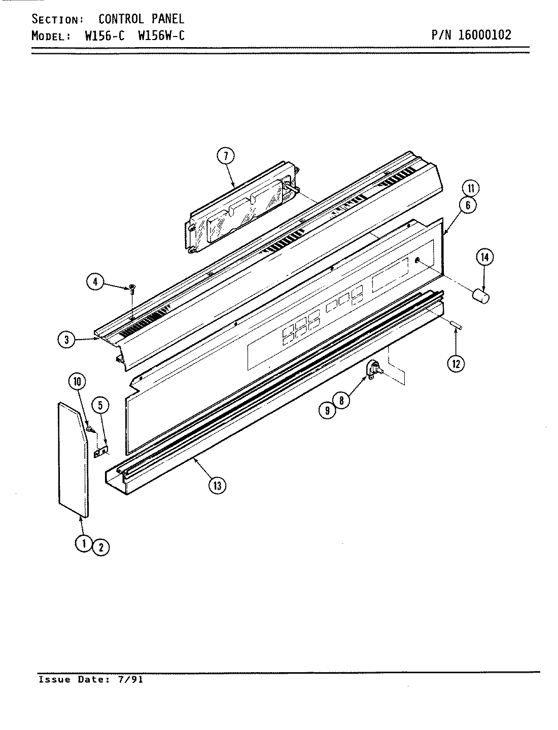 04 - CONTROL PANEL (W156-C & W156W-C)