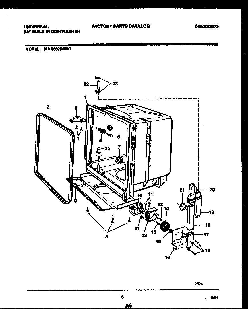 05 - TUB AND FRAME PARTS