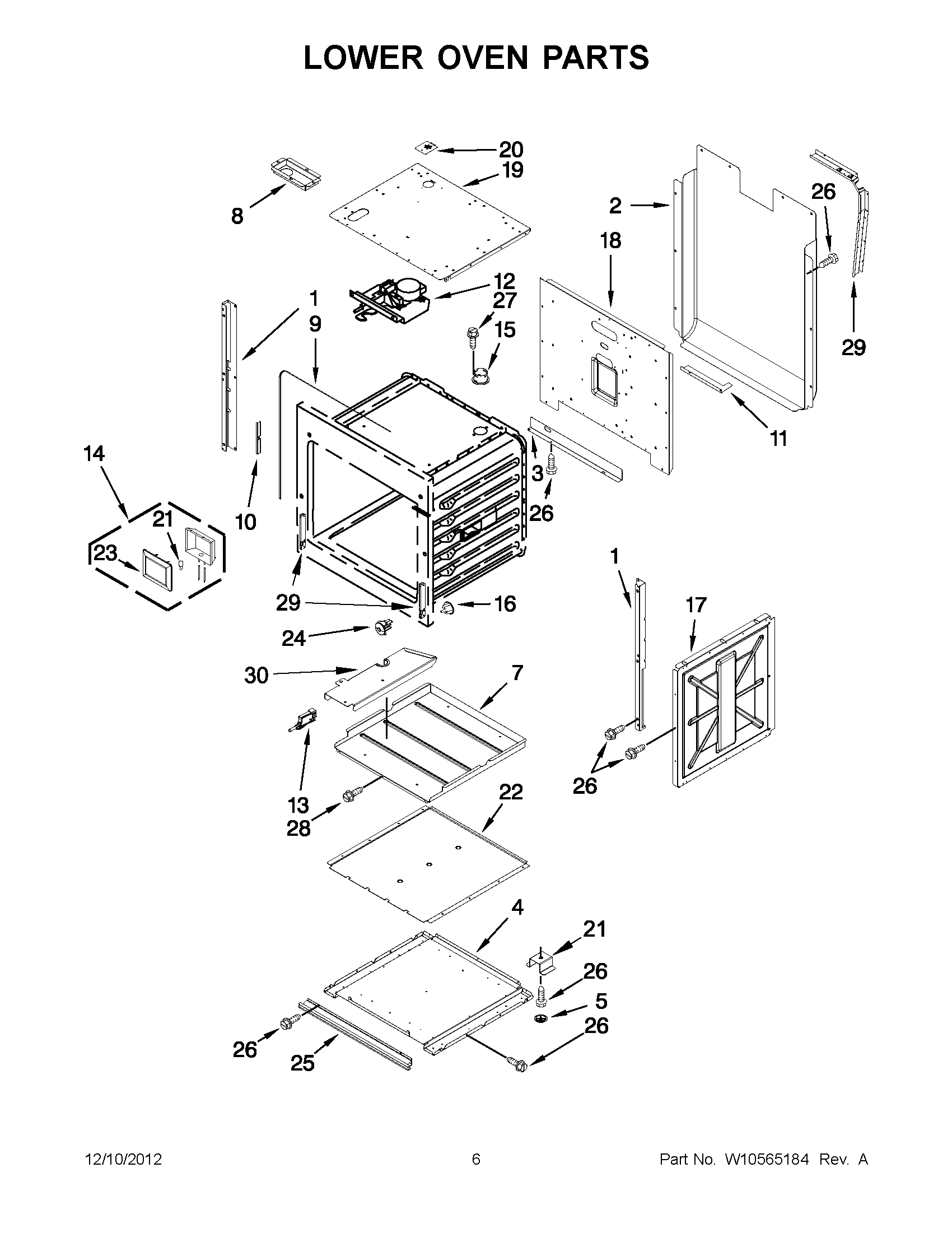03 - LOWER OVEN PARTS
