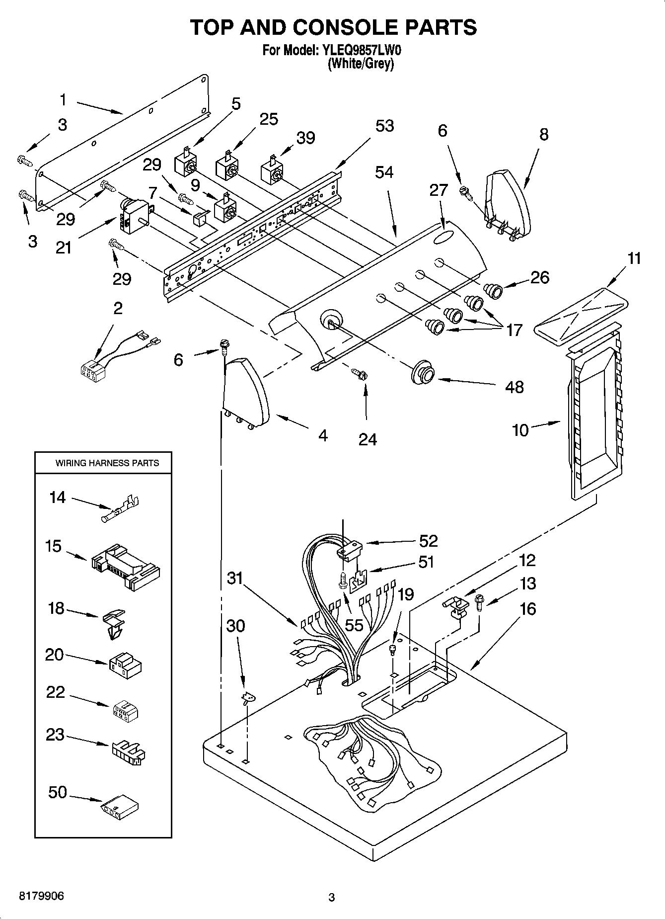 02 - TOP AND CONSOLE PARTS