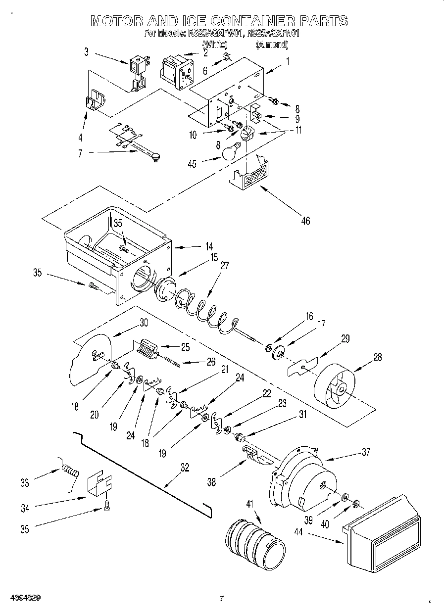 05 - MOTOR AND ICE CONTAINER