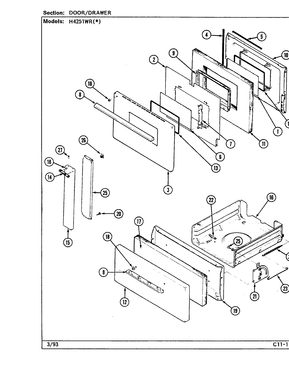 03 - DOOR/DRAWER (H4251WRx)