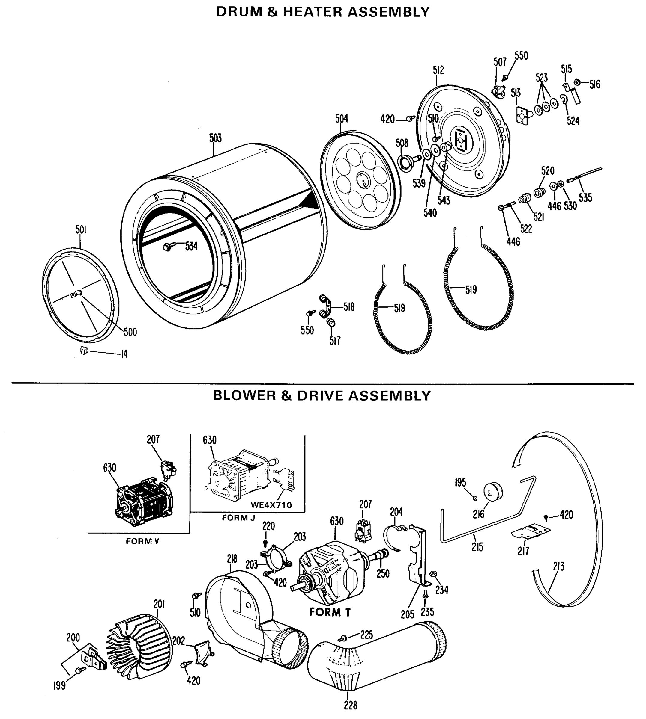DRUM & HEATER ASSEMBLY