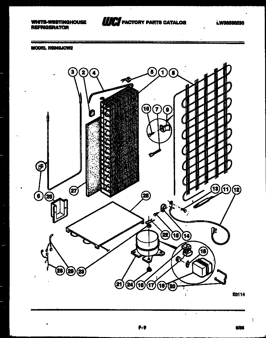 10 - SYSTEM AND AUTOMATIC DEFROST PARTS