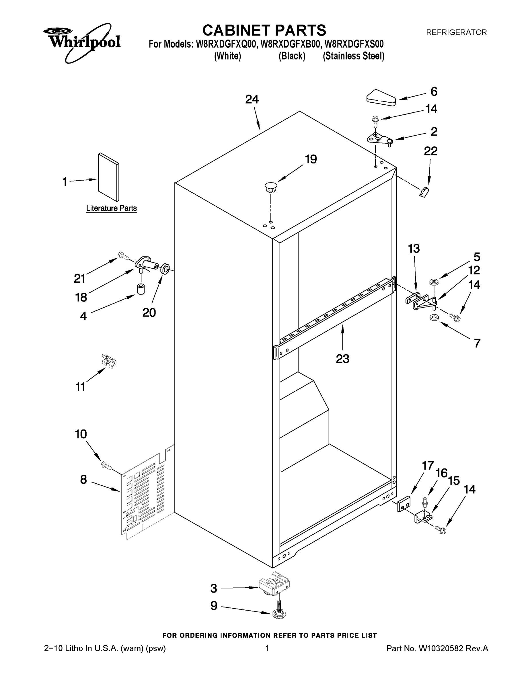01 - CABINET PARTS