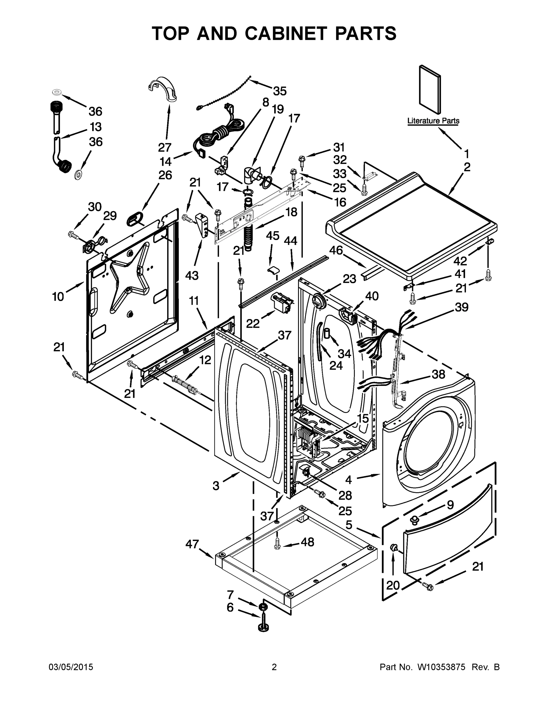 02 - TOP AND CABINET PARTS