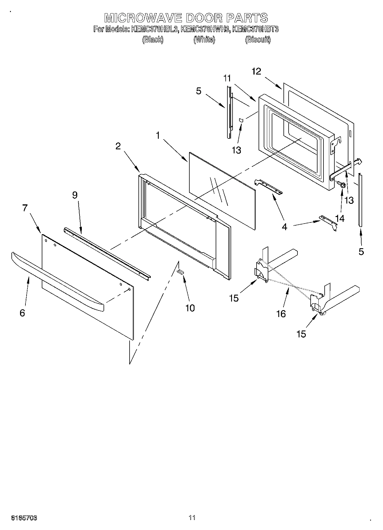 09 - MICROWAVE DOOR, OPTIONAL