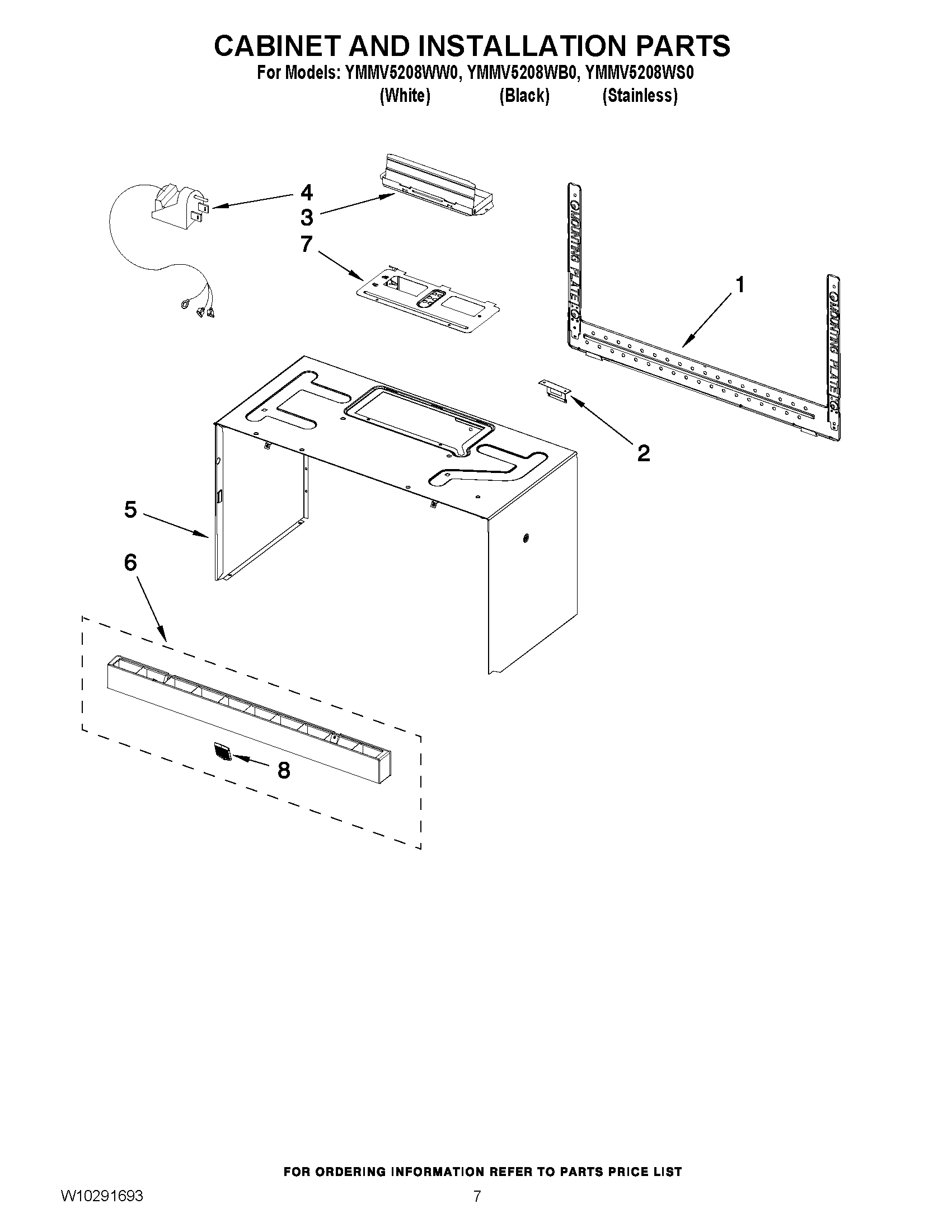 06 - CABINET AND INSTALLATION PARTS